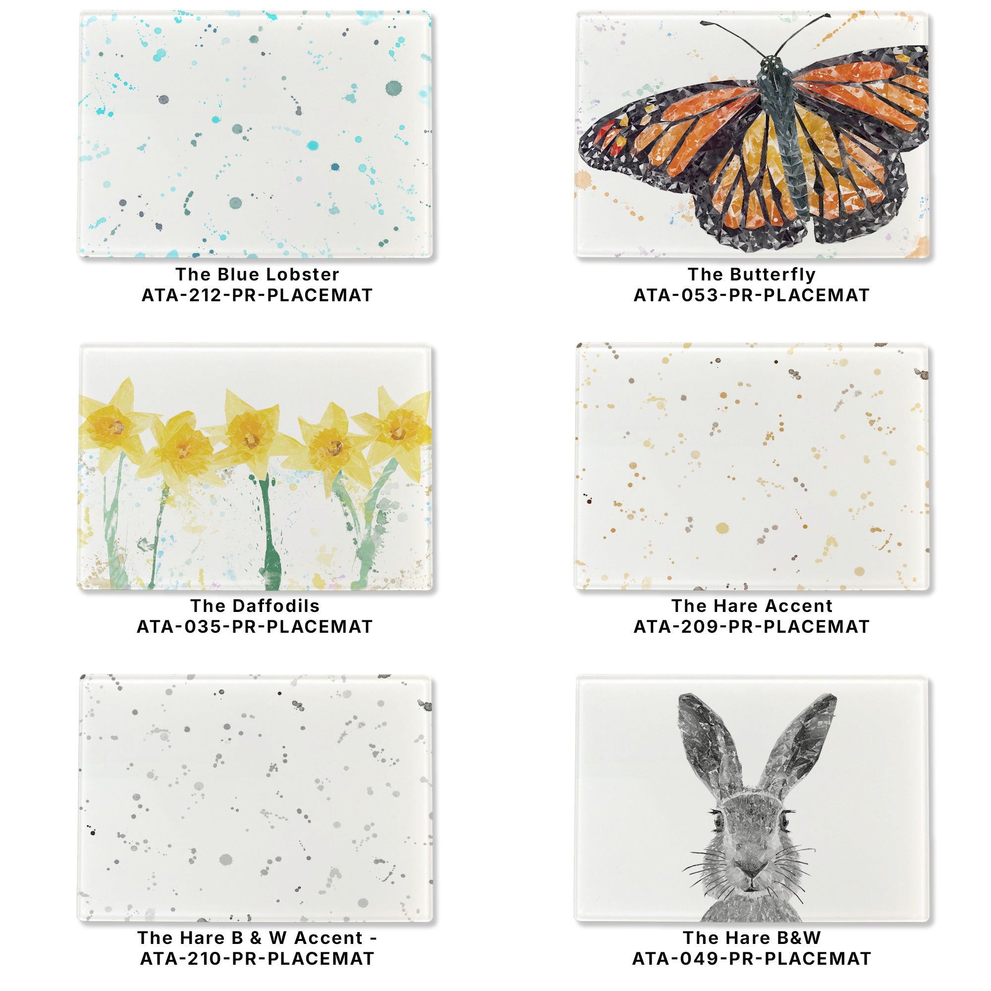 Mix & Match Premium Glass Placemat