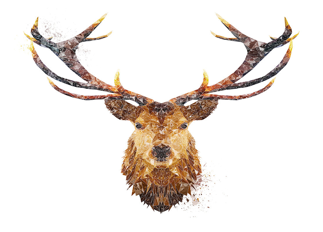 "The Stag" Premium Glass Placemat