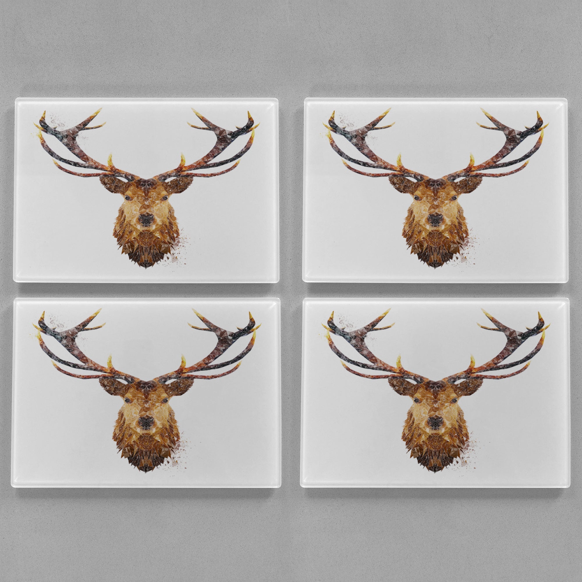 "The Stag" Premium Glass Placemat