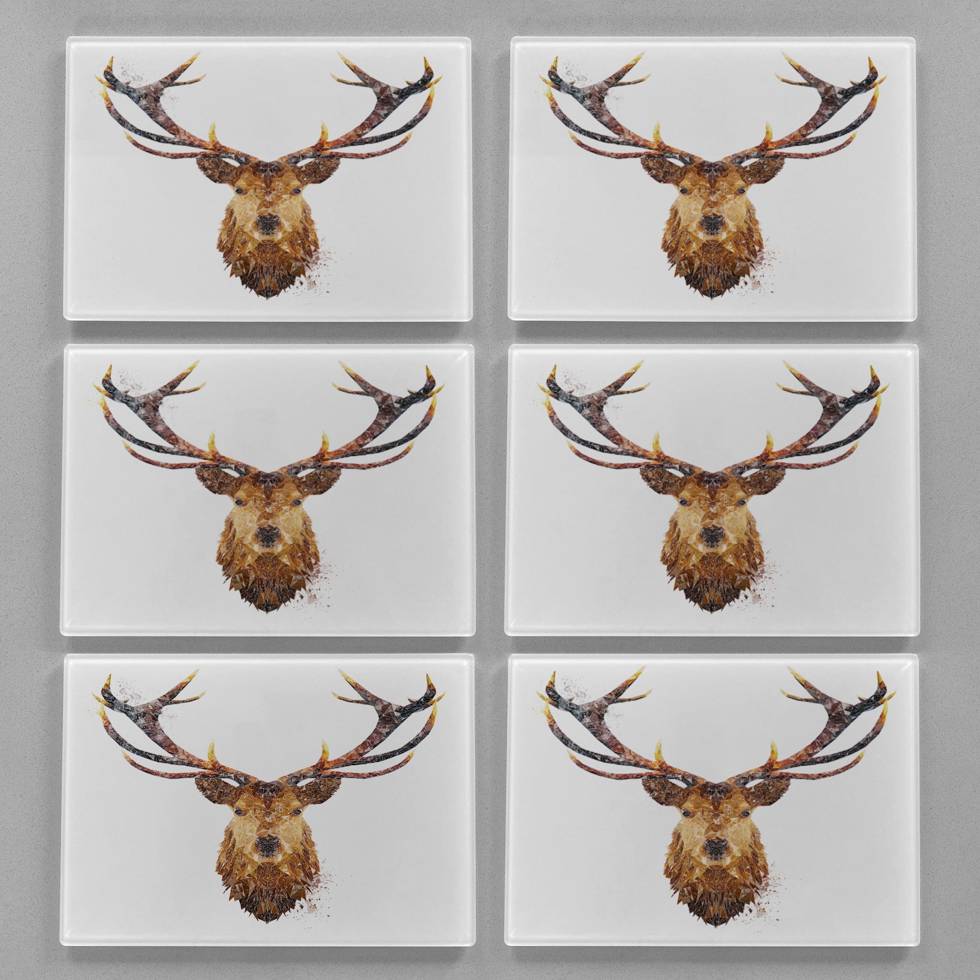 "The Stag" Premium Glass Placemat