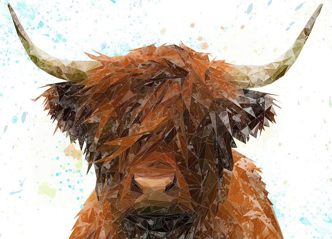 "The Highland" Highland Cow Premium Glass Placemat