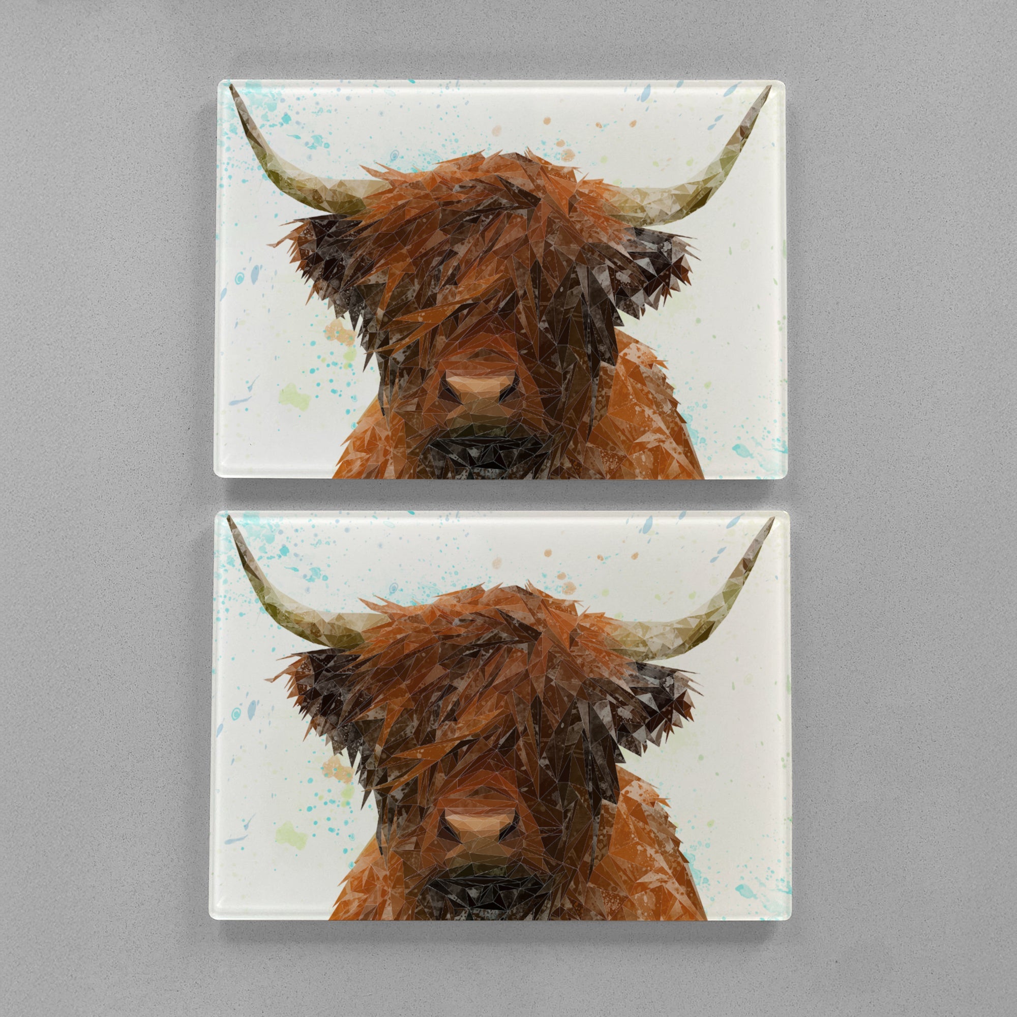"The Highland" Highland Cow Premium Glass Placemat
