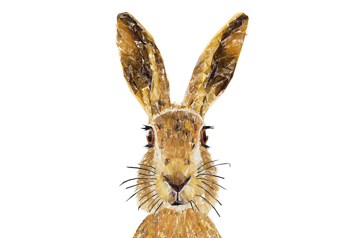 "The Hare" Glass Wall Art