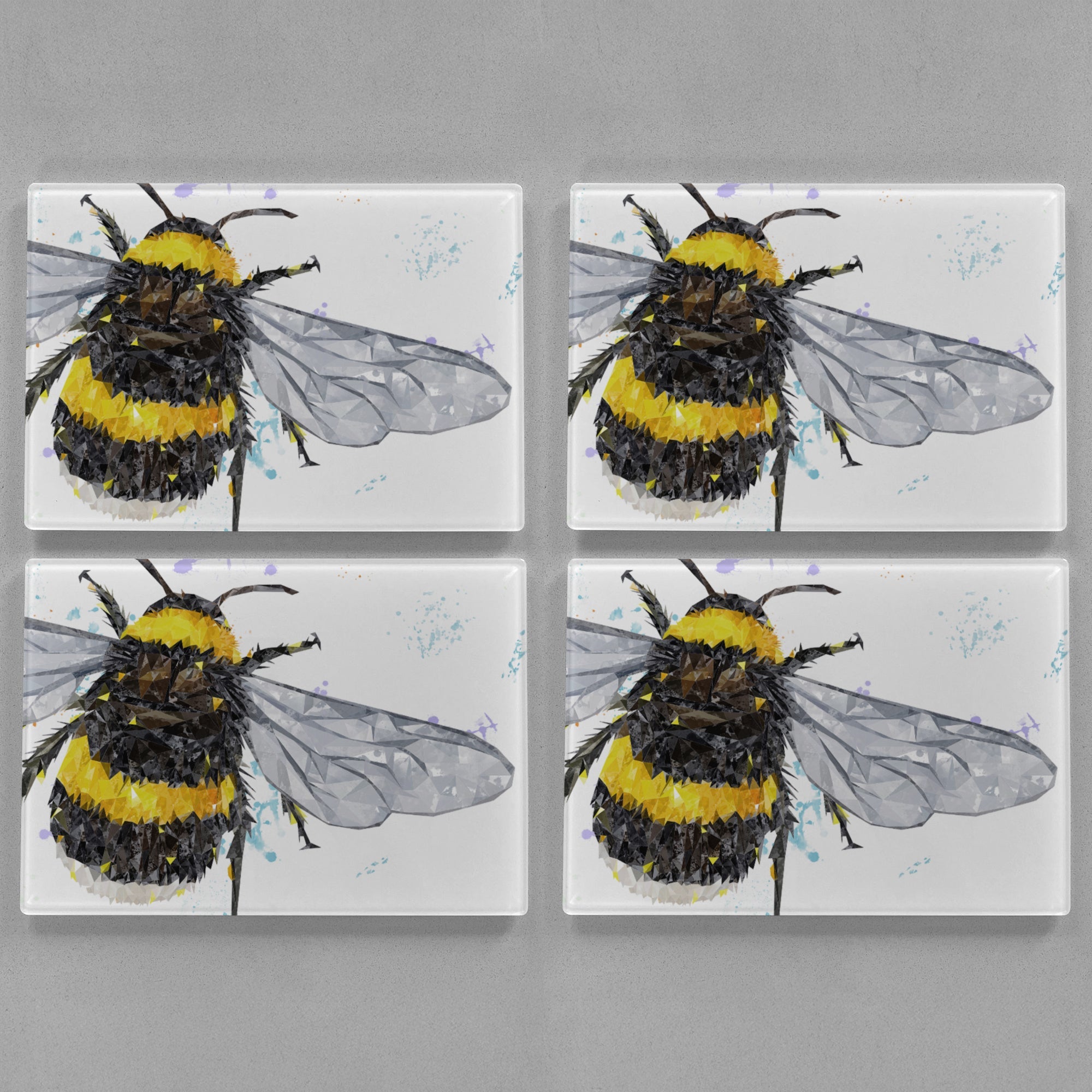 "The Bee" Premium Glass Placemat