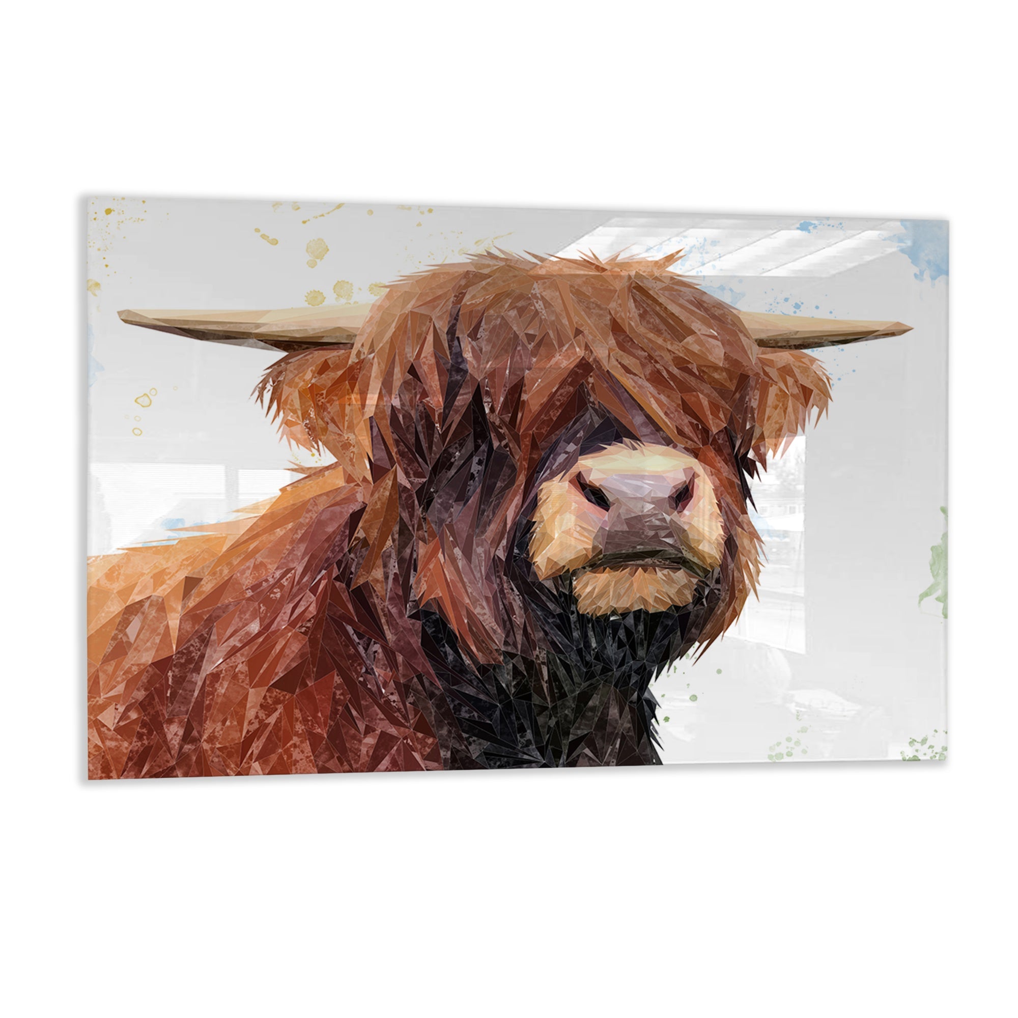 "Henry" The Highland Bull Glass Wall Art
