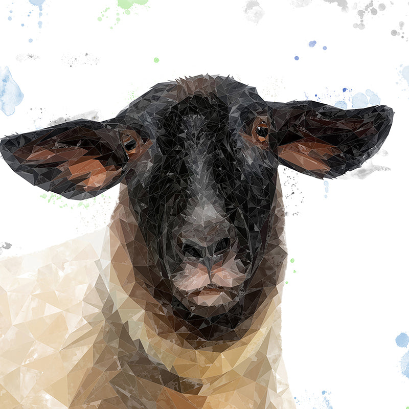 "The Suffolk" Suffolk Sheep Premium Glass Coasters