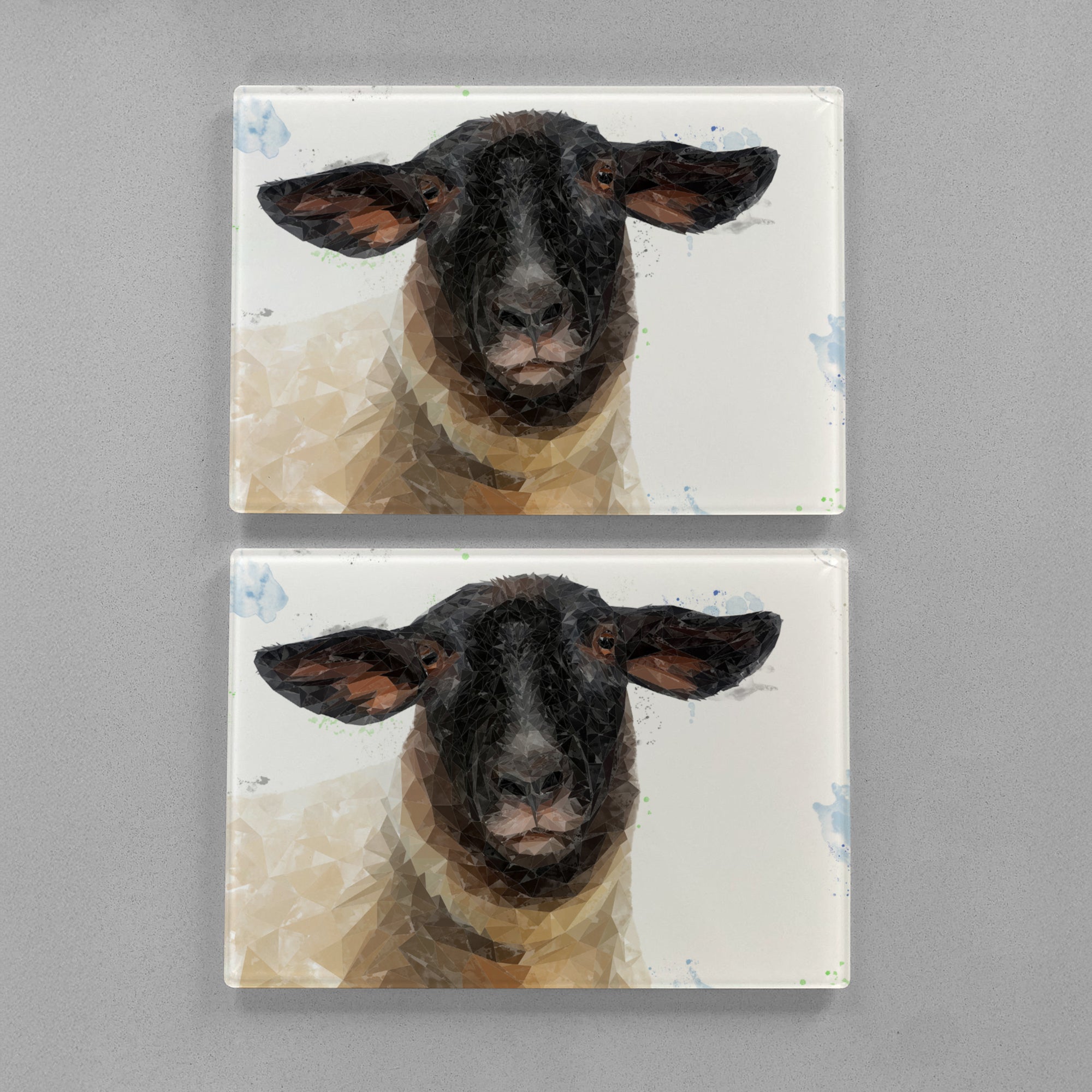 "The Suffolk" Suffolk Sheep Premium Glass Placemat