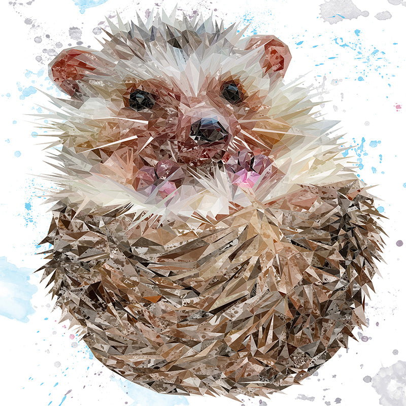"Milton" The Hedgehog Premium Glass Coasters