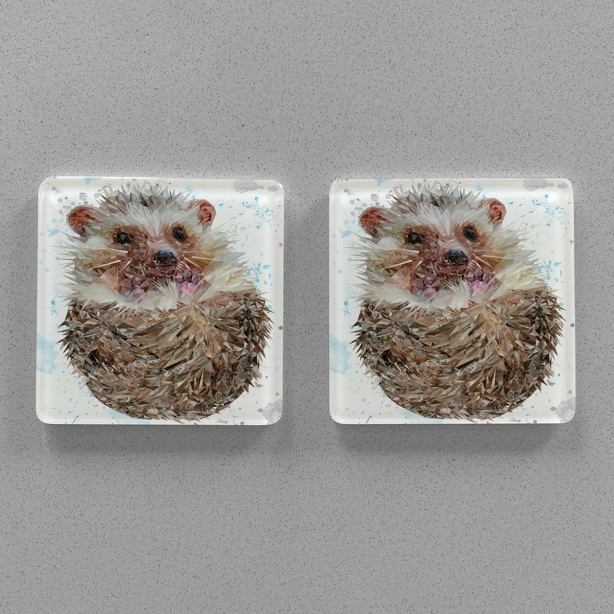"Milton" The Hedgehog Premium Glass Coasters