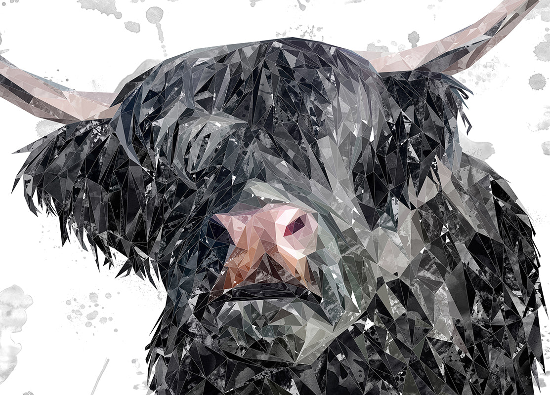 "Bruce" The Highland Bull Premium Glass Placemat