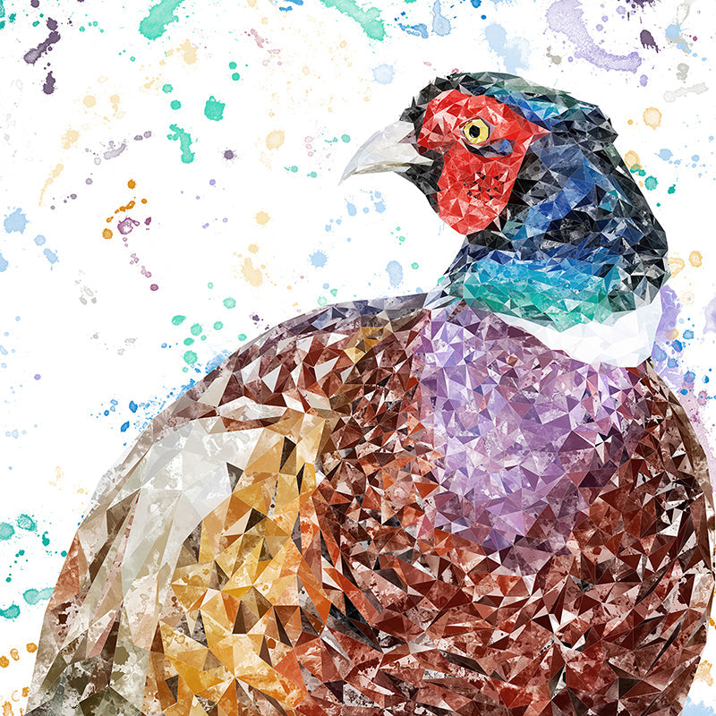 "Marty" The Pheasant Premium Glass Coasters