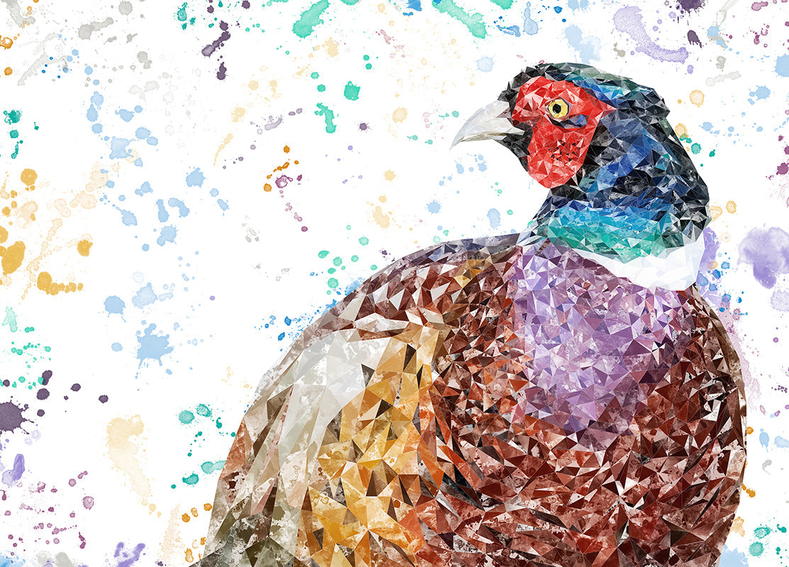 "Marty" The Pheasant Premium Glass Placemat