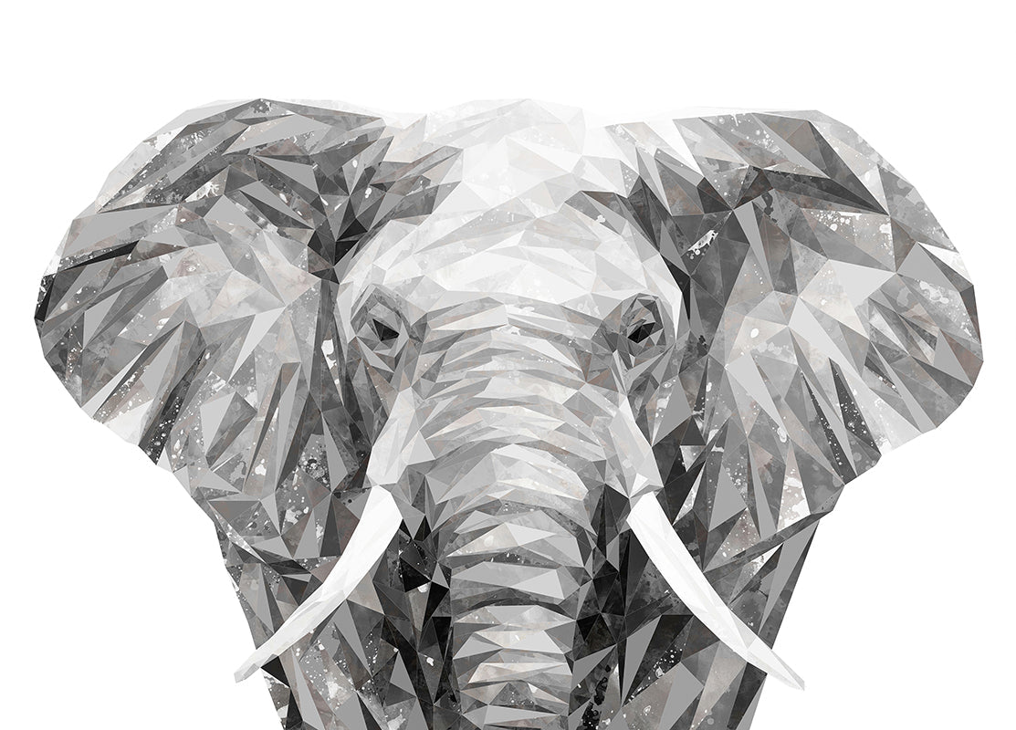 "Ernest" The Elephant Premium Glass Placemat