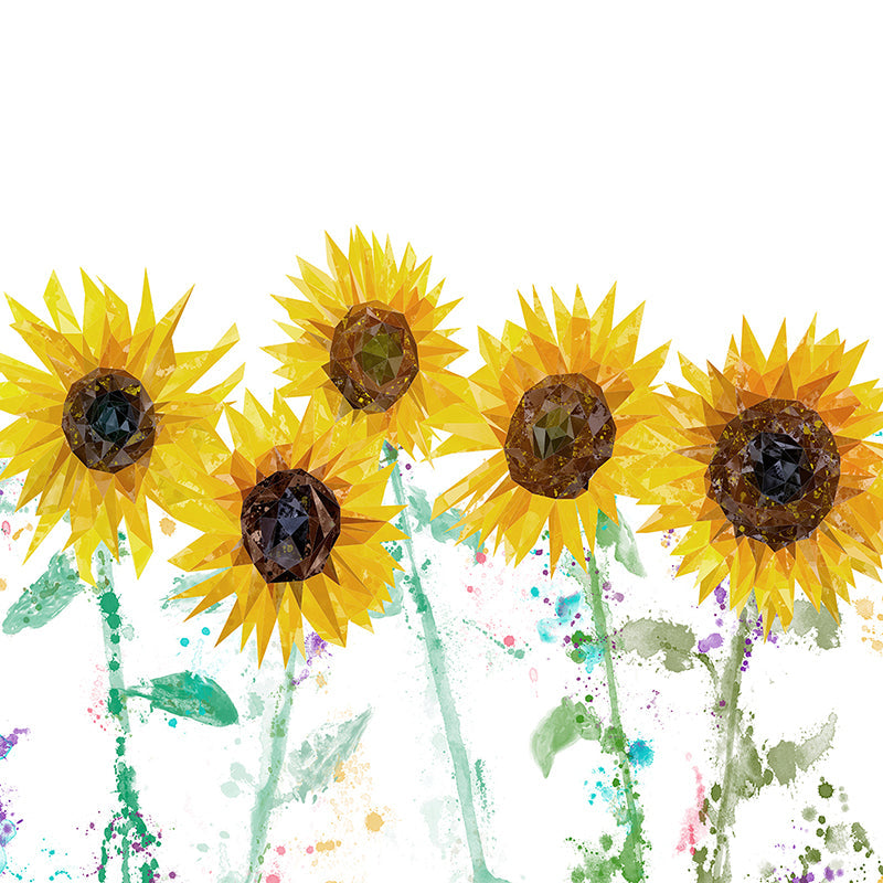 "The Sunflowers" Premium Glass Coasters