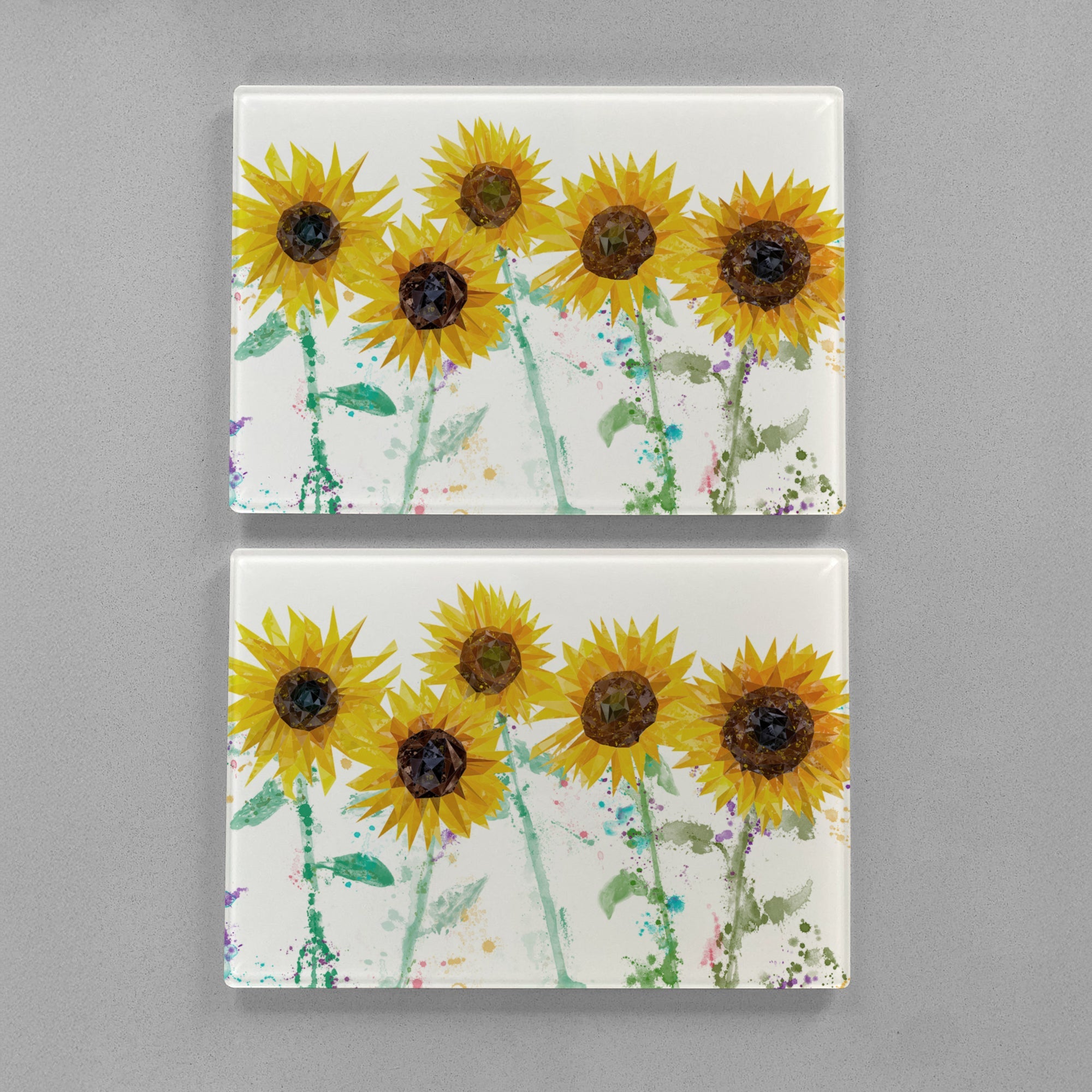 "The Sunflowers" Premium Glass Placemat