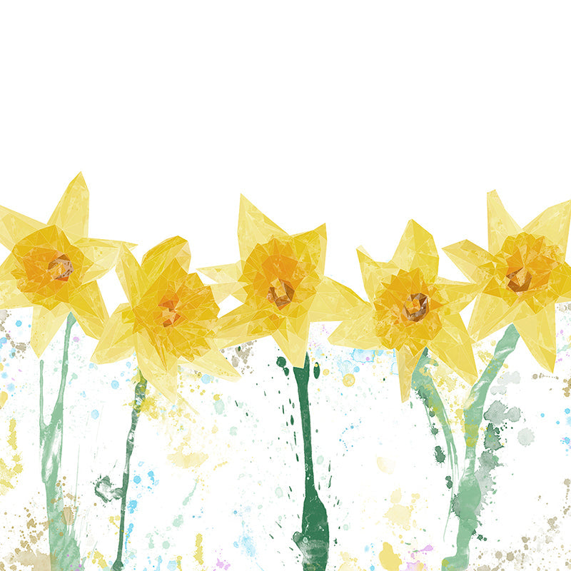 "The Daffodils" Premium Glass Coasters