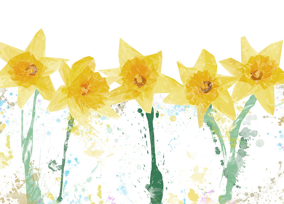 "The Daffodils" Premium Glass Placemat