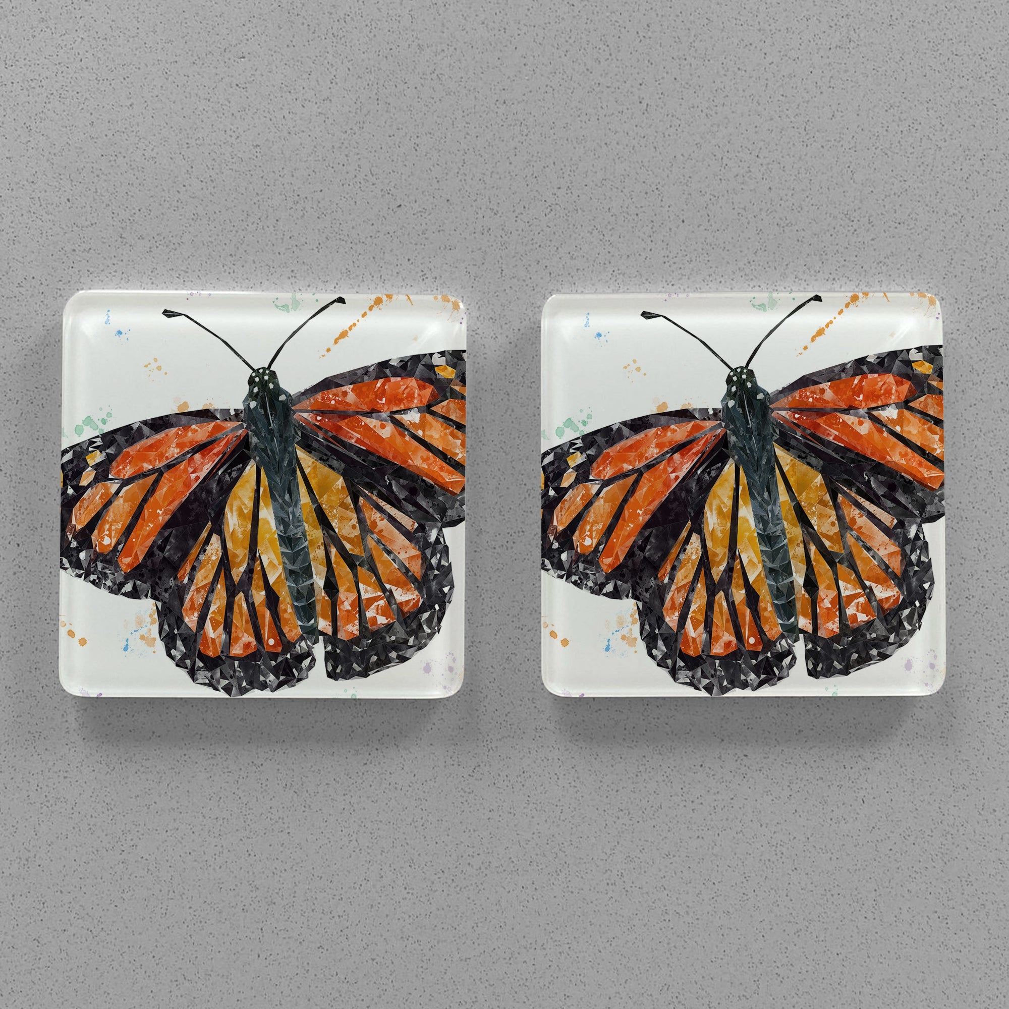 "The Butterfly" Premium Glass Coasters