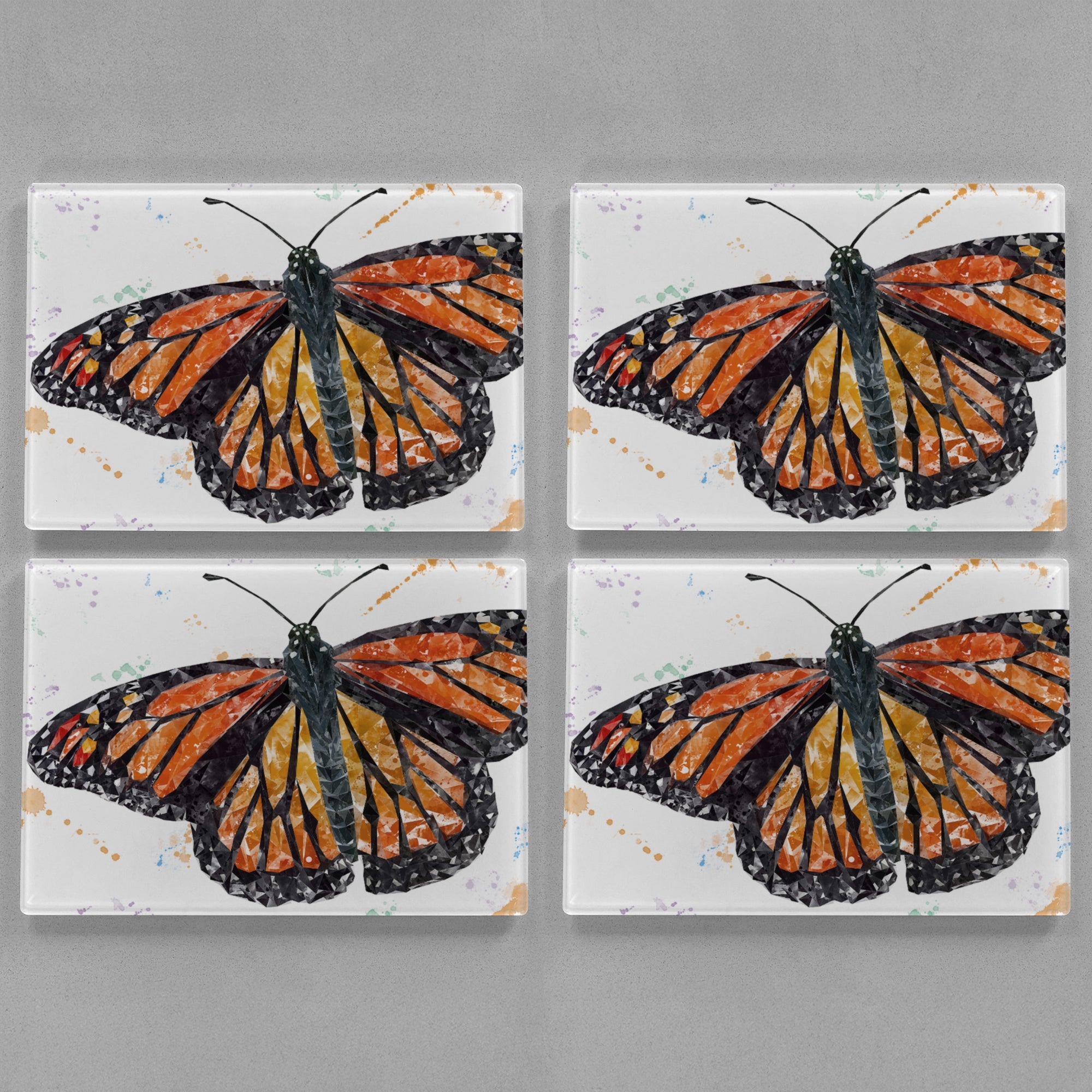"The Butterfly" Premium Glass Placemat