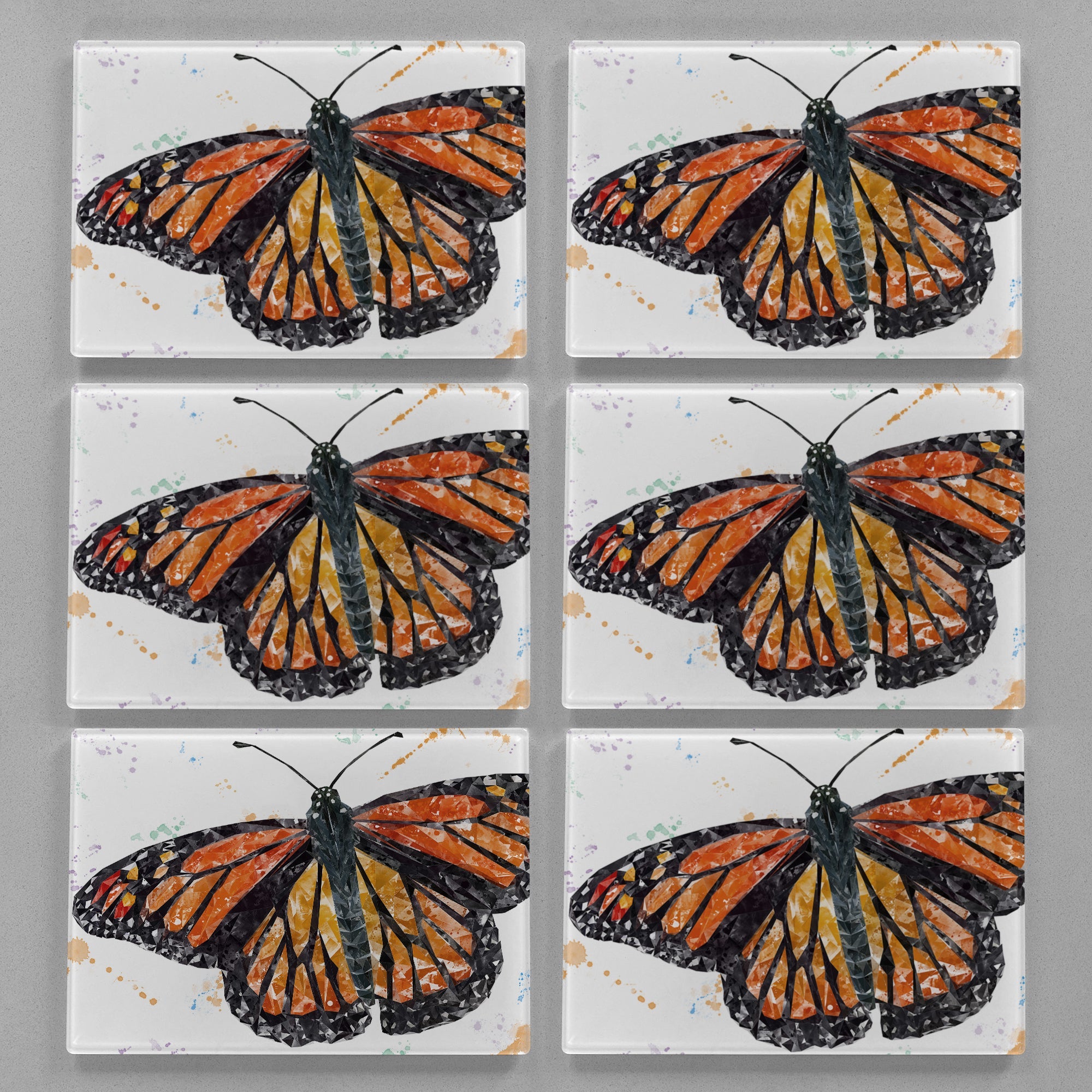 "The Butterfly" Premium Glass Placemat