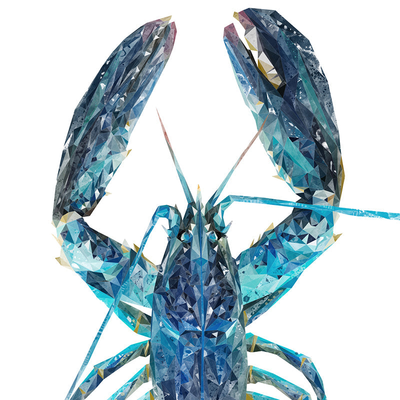 "The Blue Lobster" Premium Glass Coasters
