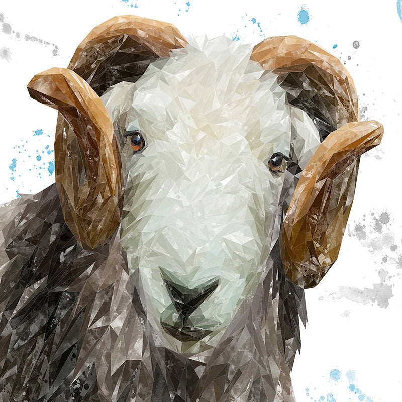 "Stanley" The Herdwick Ram Premium Glass Coasters