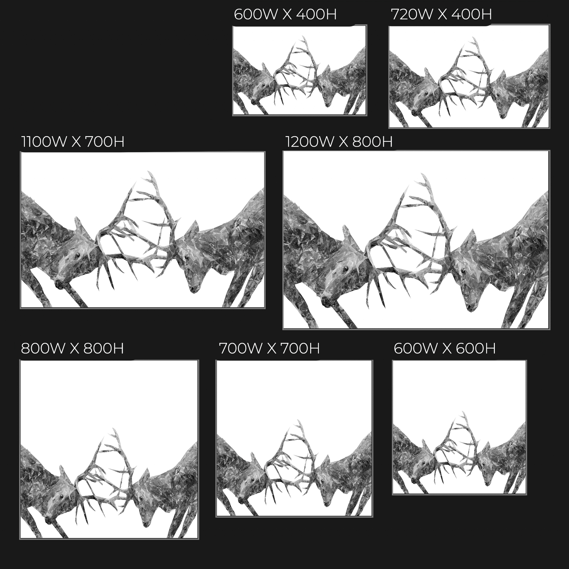 "The Showdown" Rutting Stags (B&W) Glass Wall Art - Andy Thomas Artworks