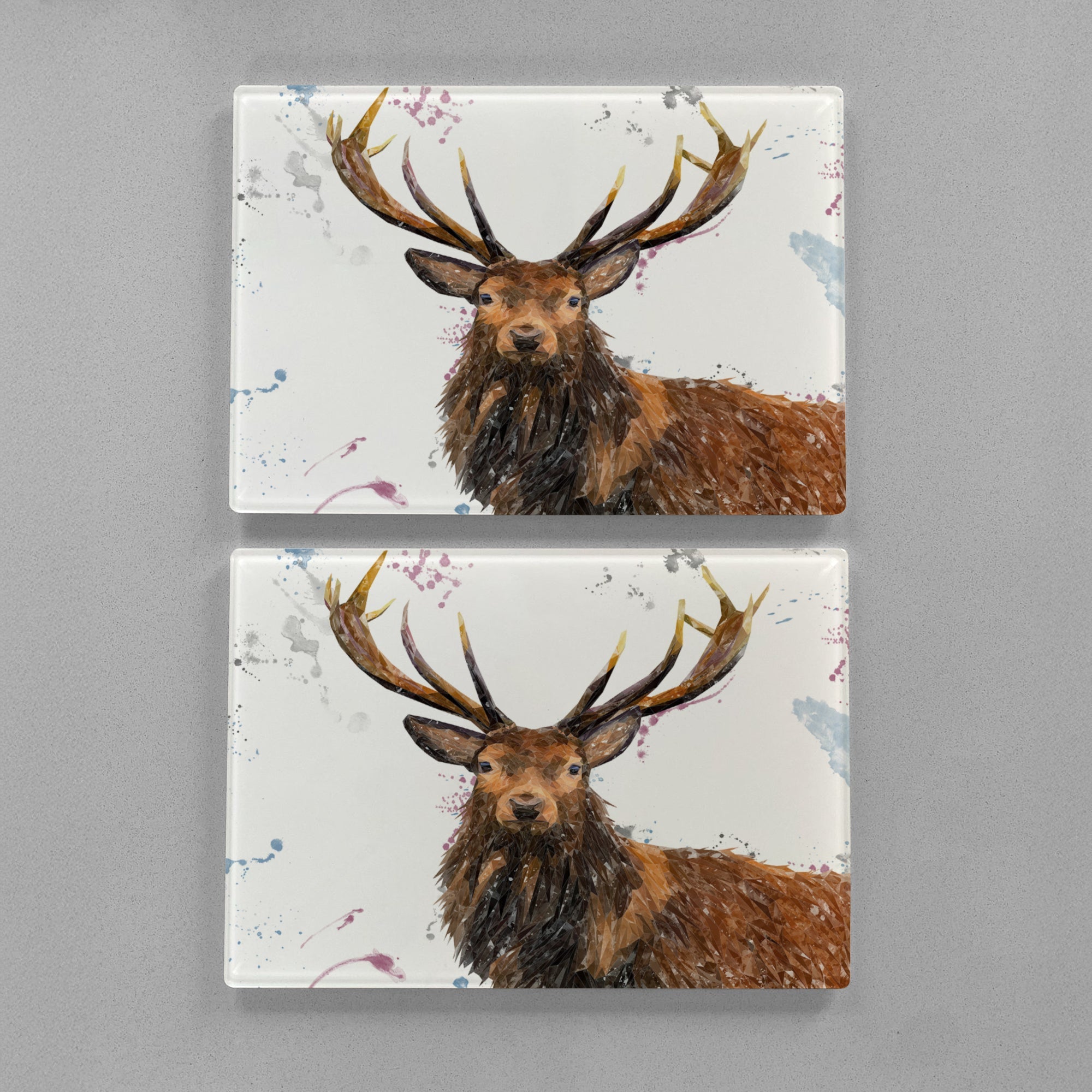 "Rory" The Stag Premium Glass Placemat