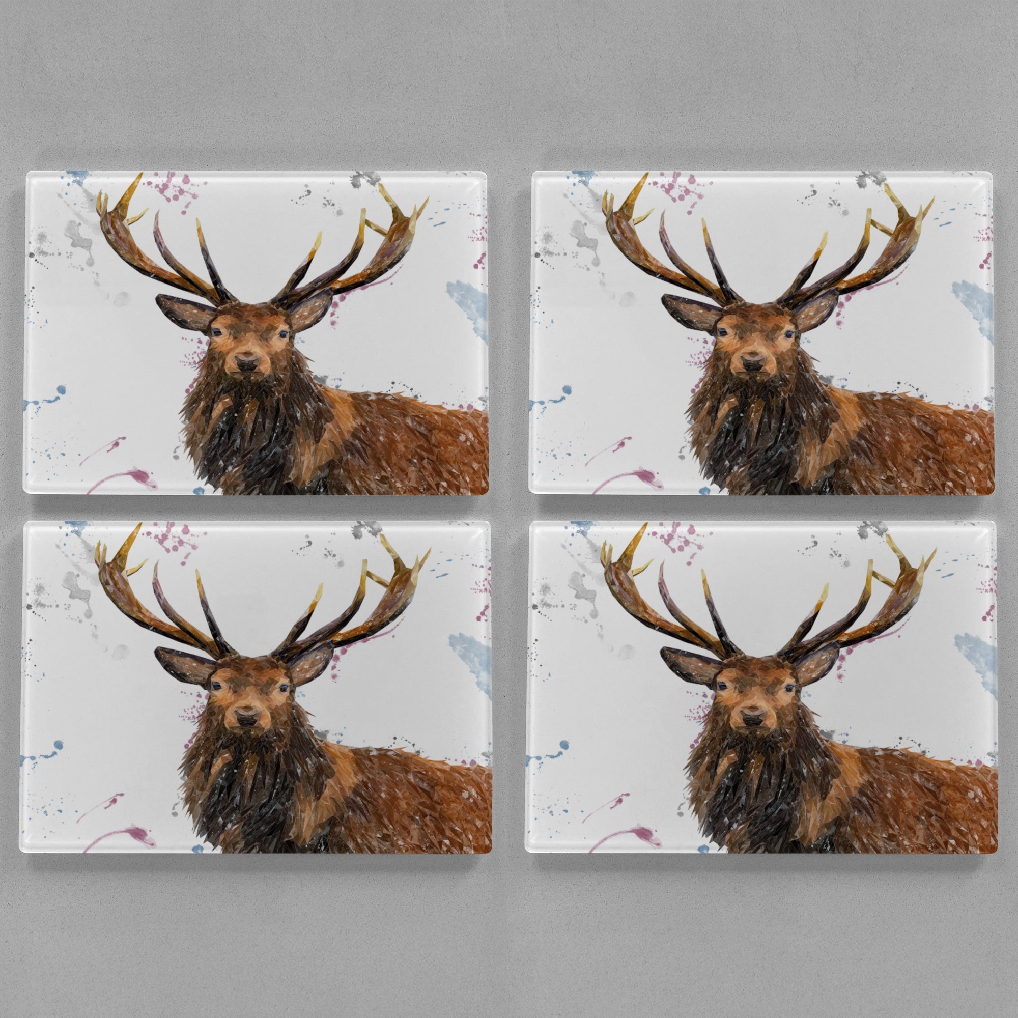 "Rory" The Stag Premium Glass Placemat