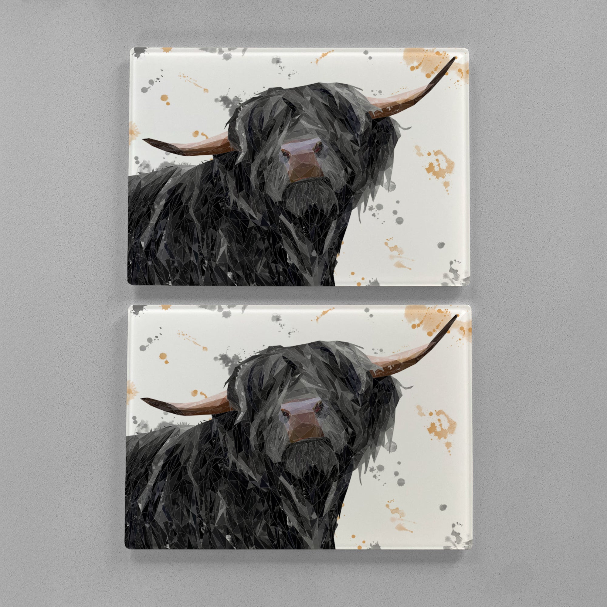 "Barnaby" The Highland Bull Premium Glass Placemat