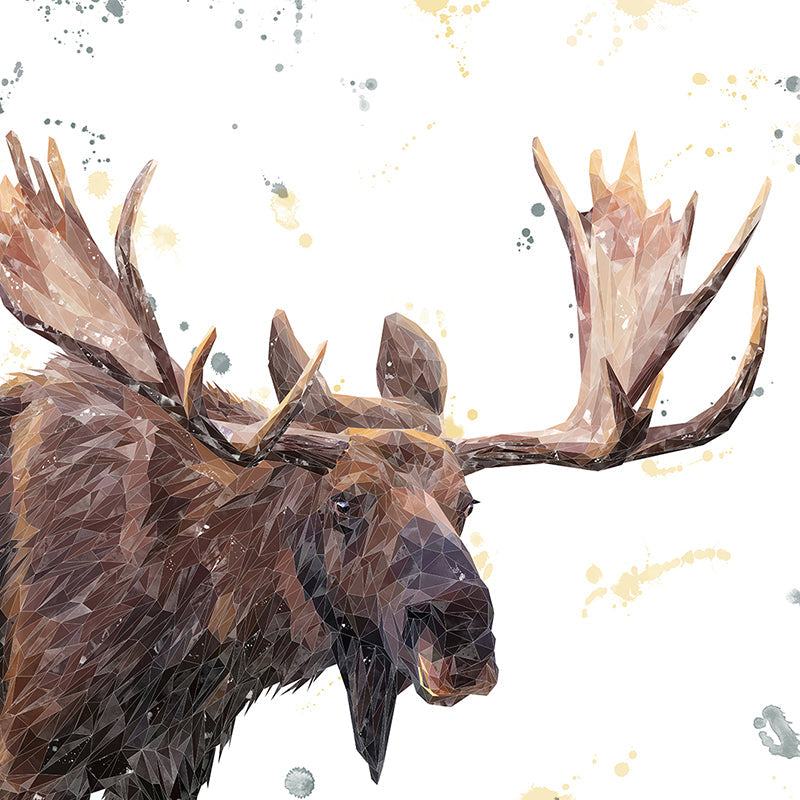 "Maurice" The Moose Premium Glass Coasters