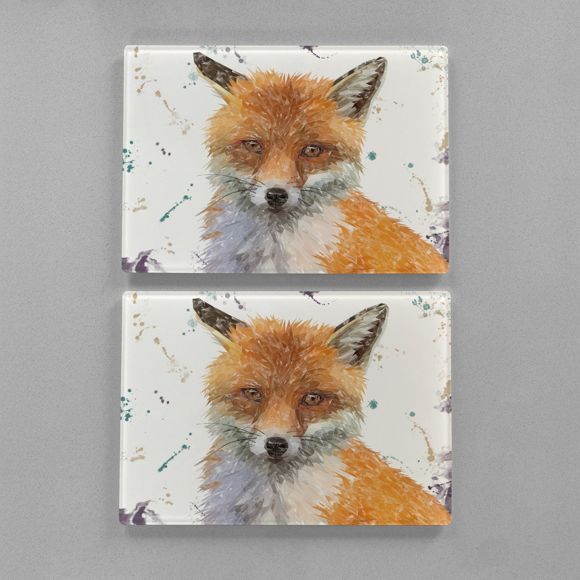 "Rusty" The Fox Premium Glass Placemat