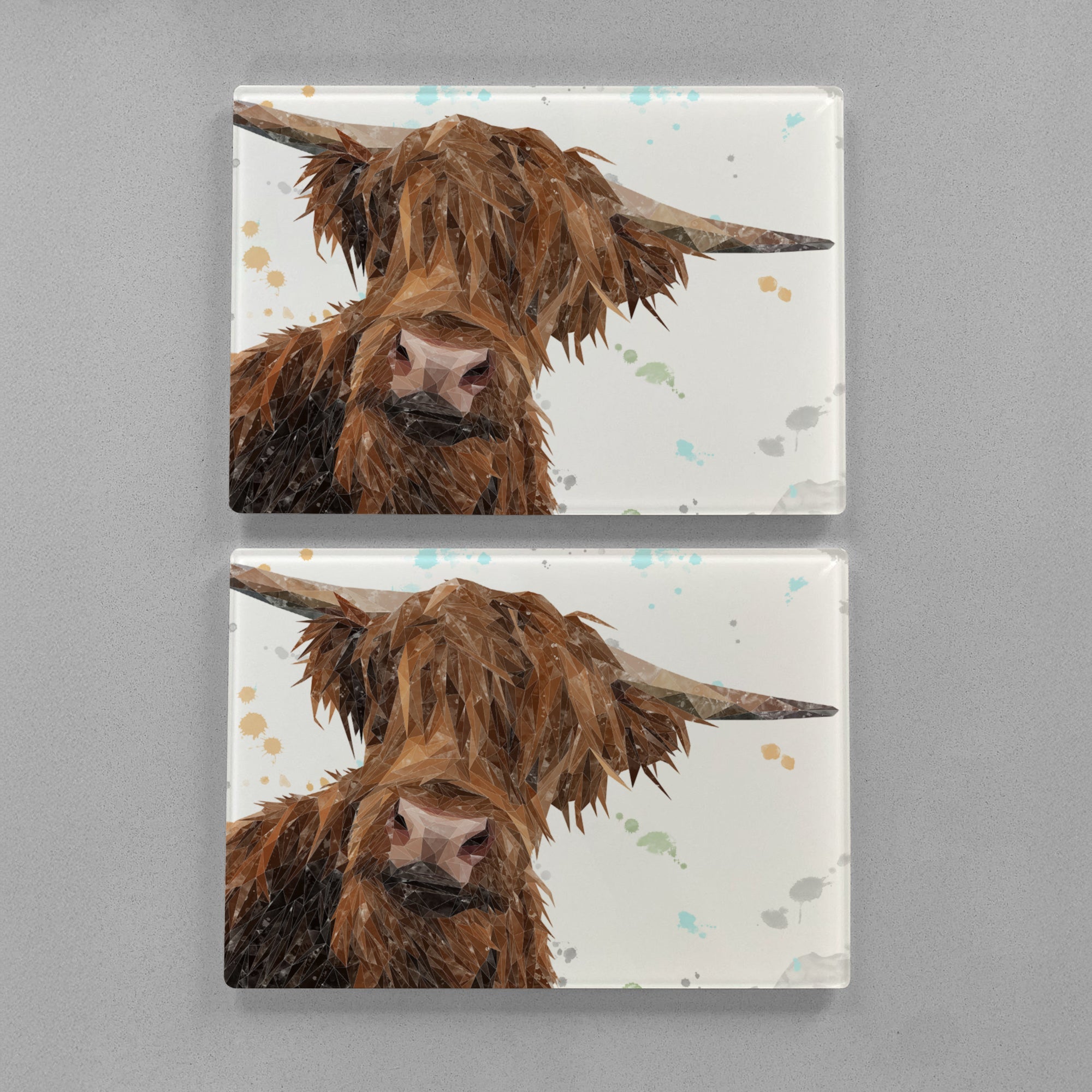 "Mac" The Highland Bull Premium Glass Placemat