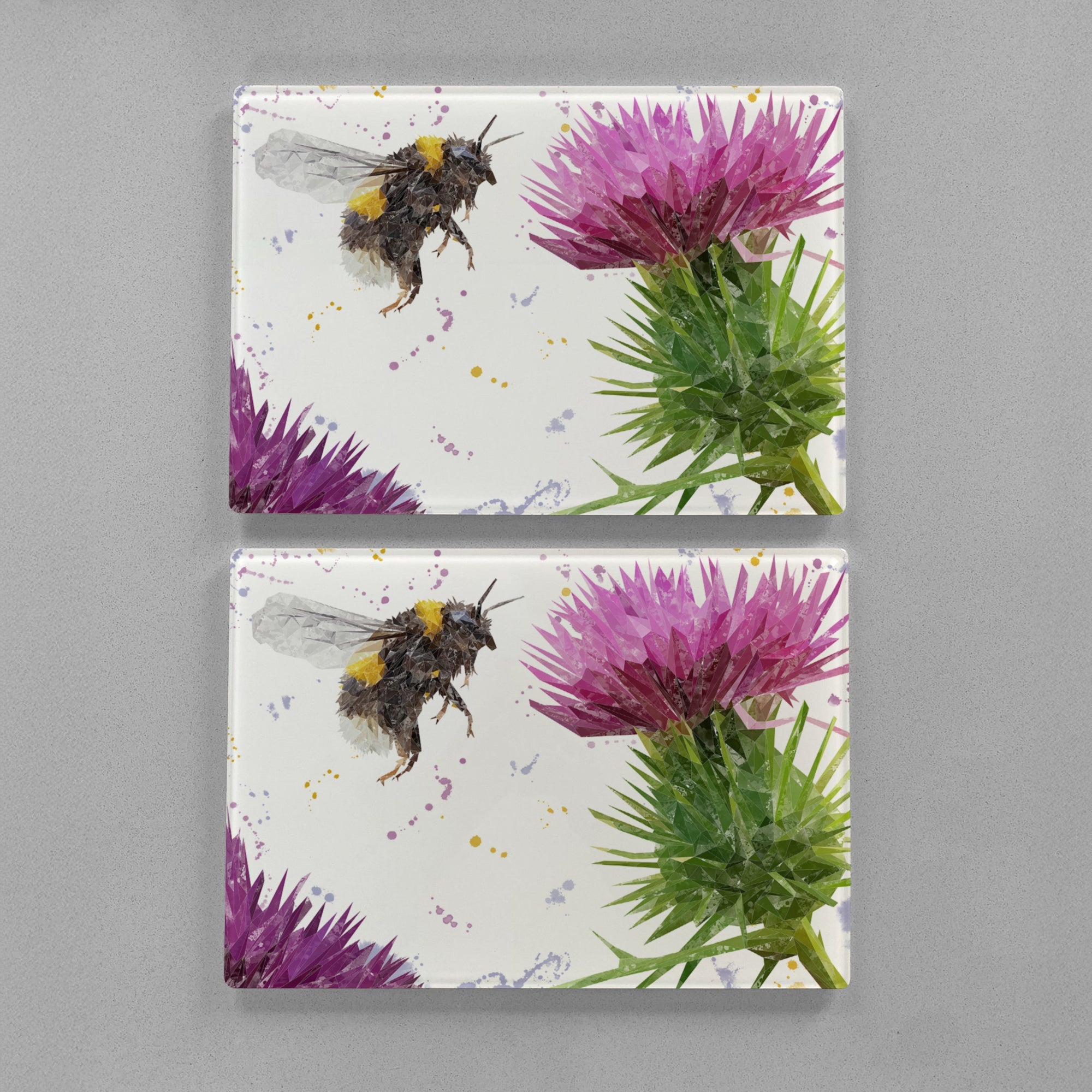 "Highland Honey" The Bee & The Thistle Premium Glass Placemat
