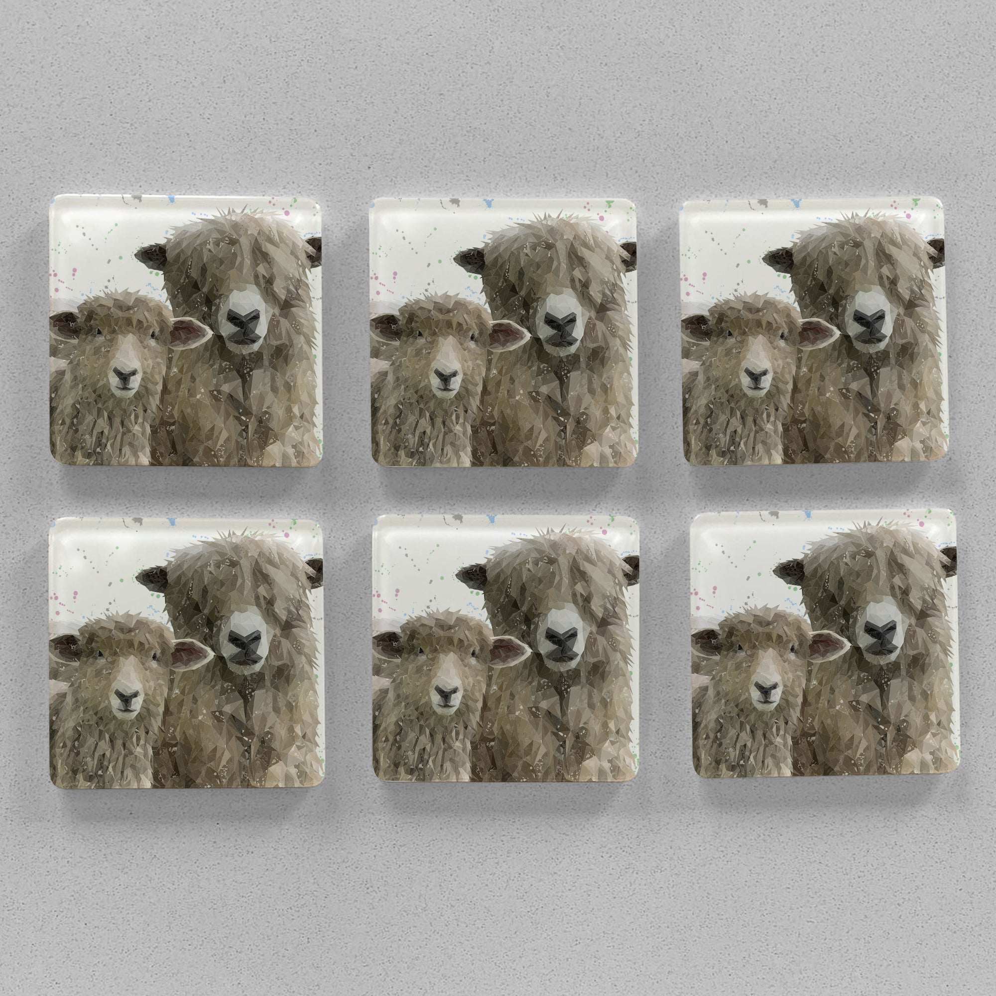 "Lily & Lottie" Premium Glass Coasters