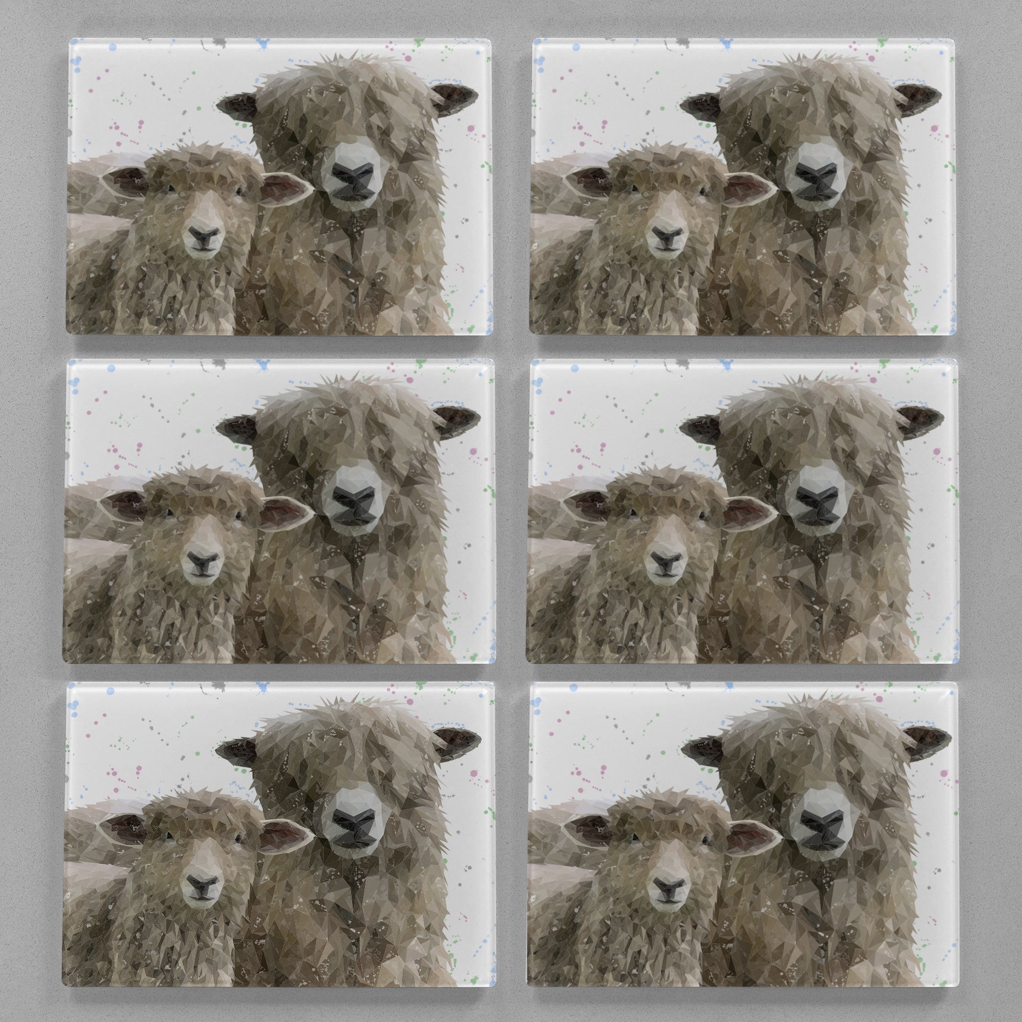 "Lily & Lottie" Premium Glass Placemat