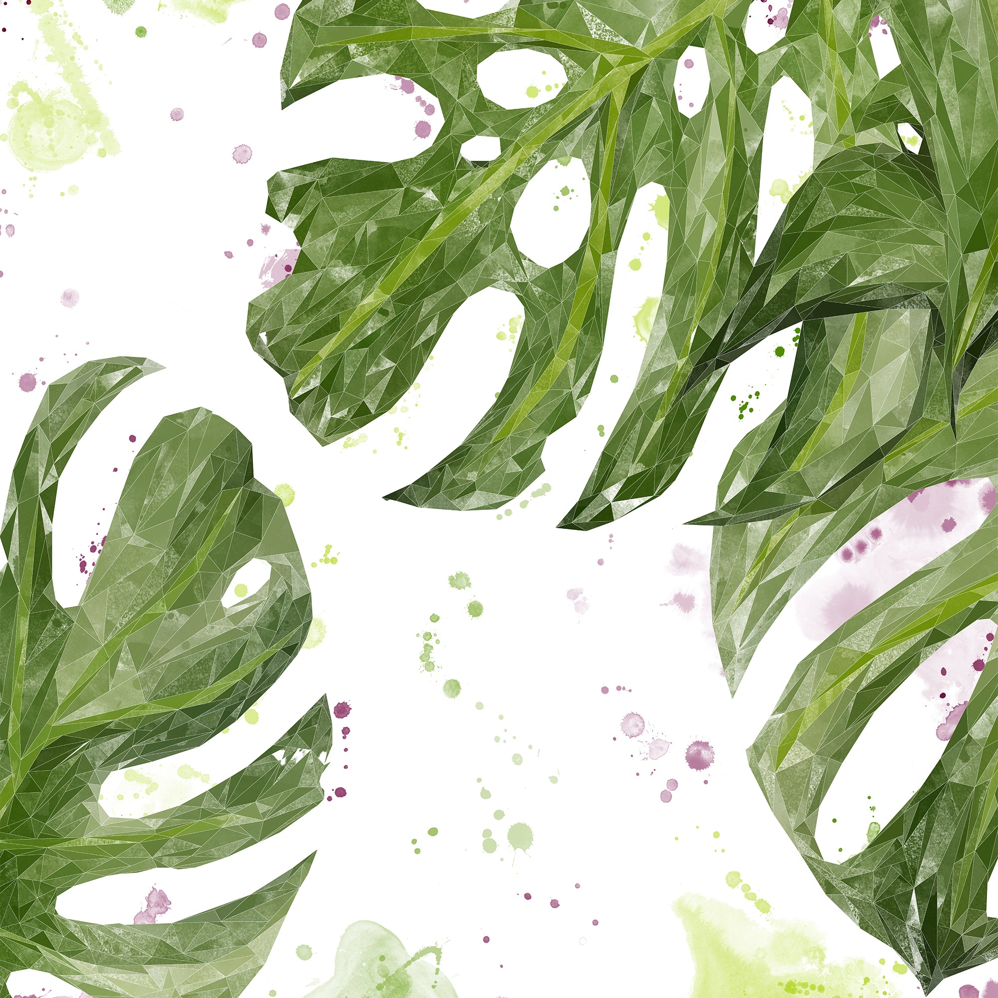 "Tranquillity" Monstera Plant Kitchen Splashback