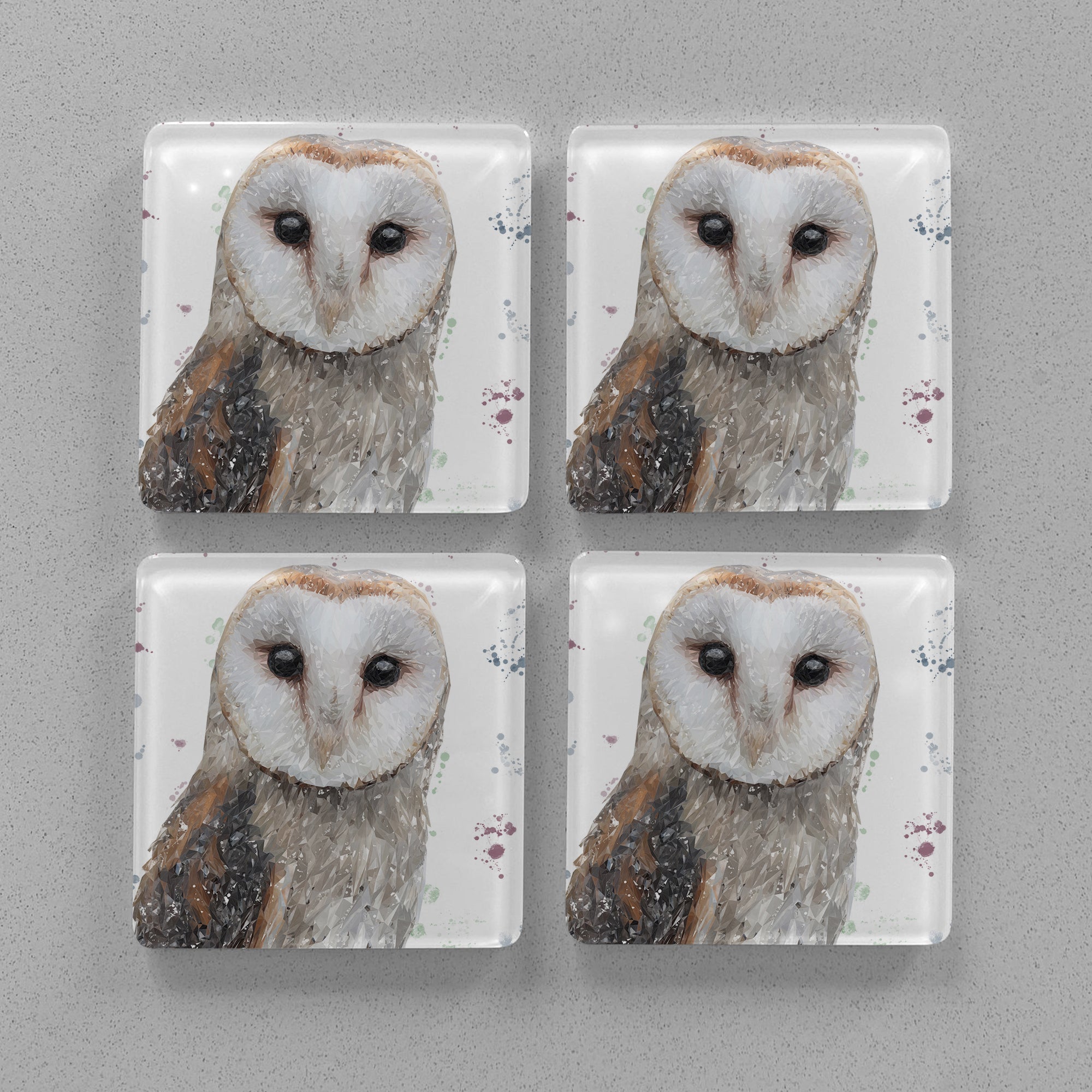 "Whisper" Premium Glass Coasters