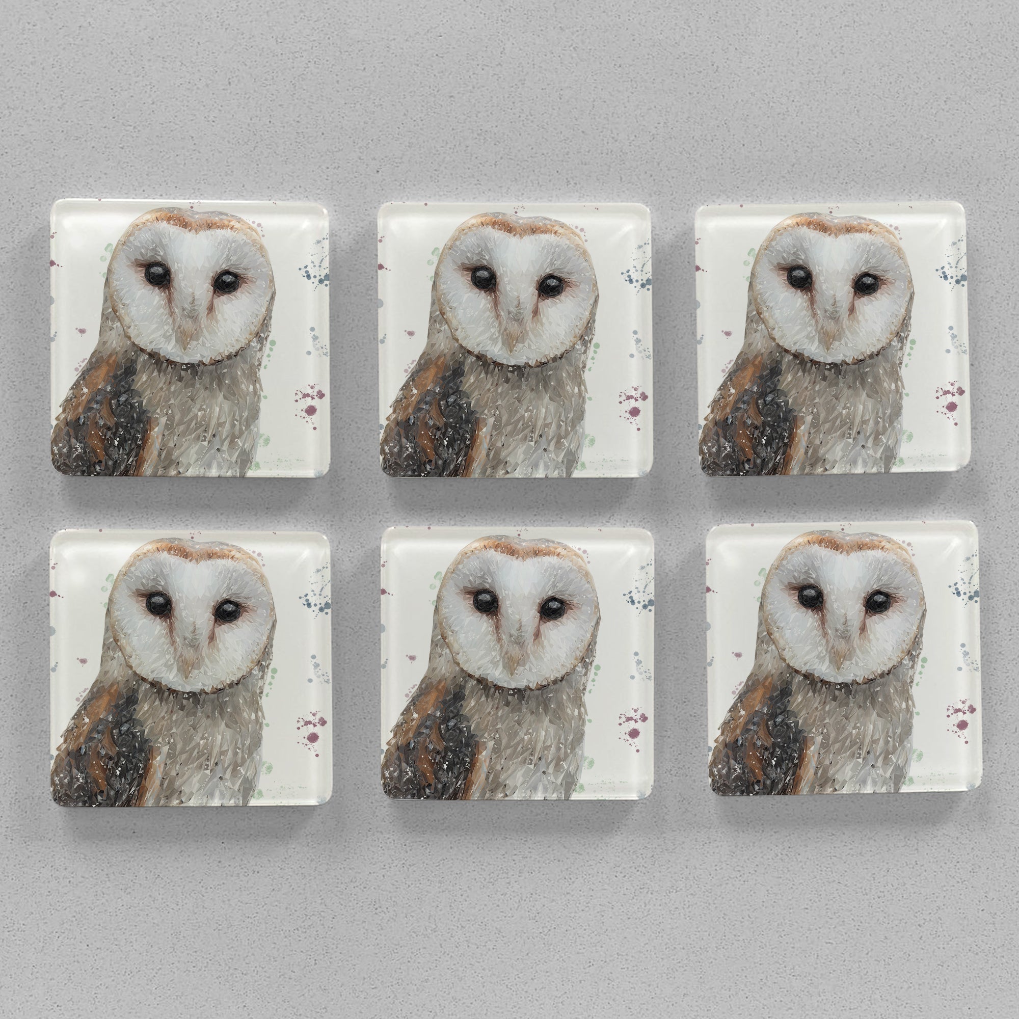 "Whisper" Premium Glass Coasters