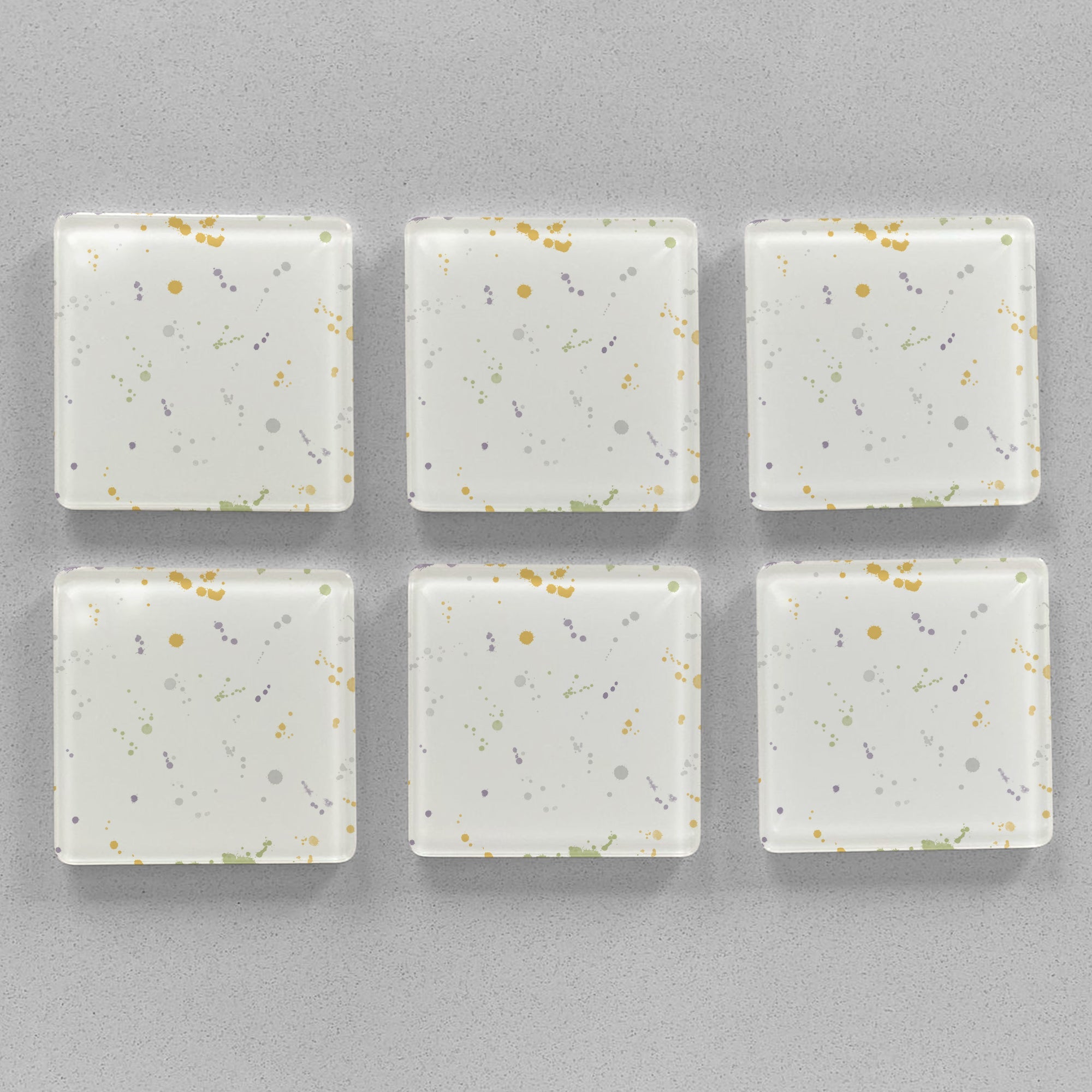 "Millie" Accent Premium Glass Coasters