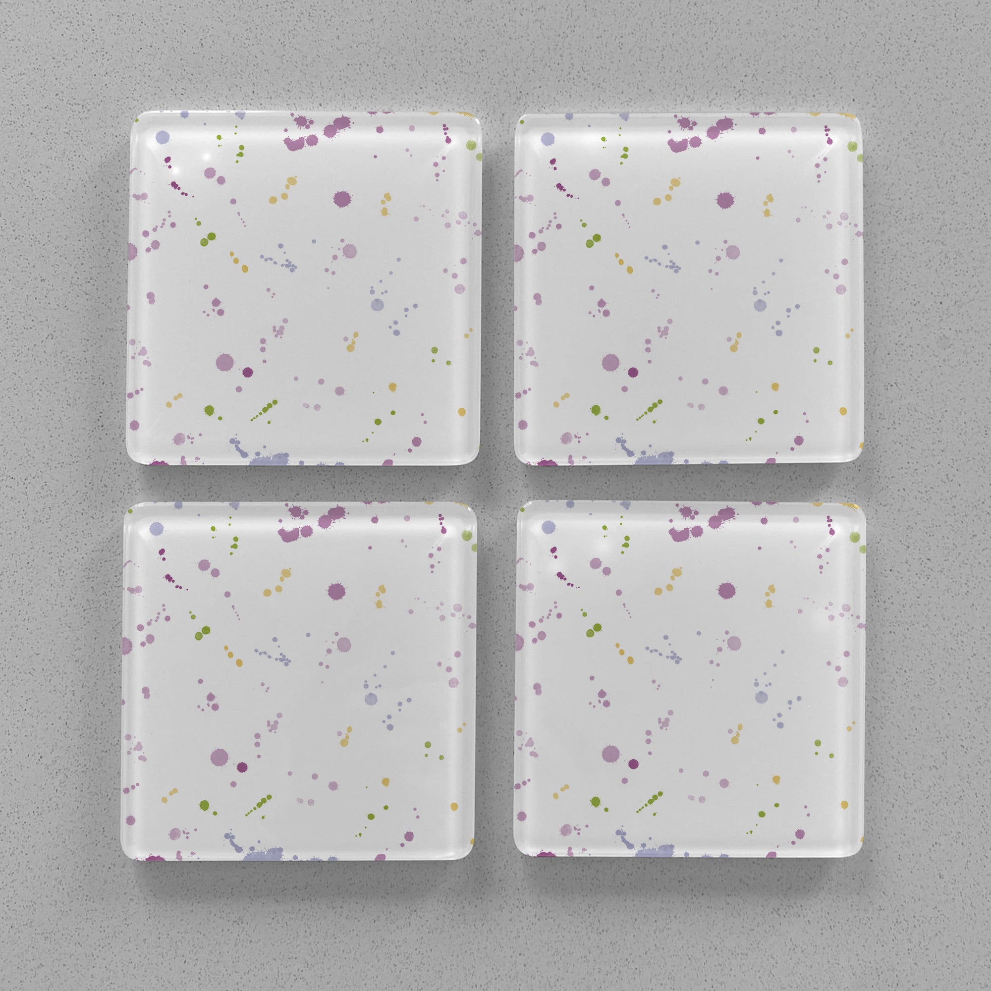 "Highland Honey" Accent Premium Glass Coasters