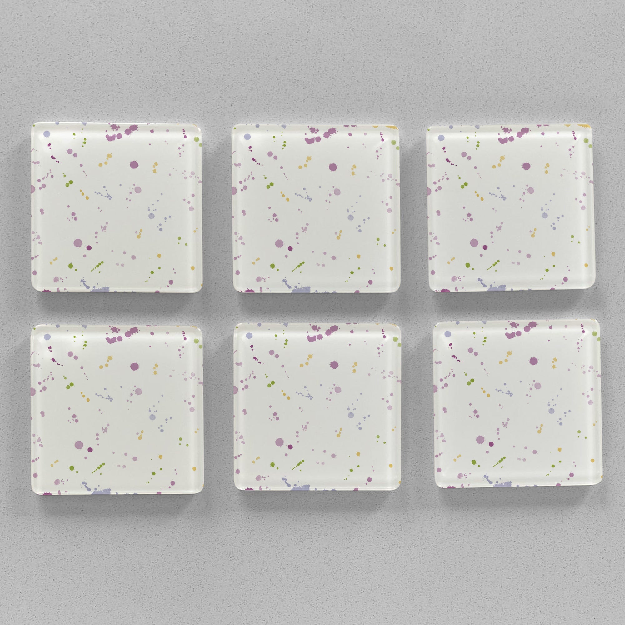 "Highland Honey" Accent Premium Glass Coasters