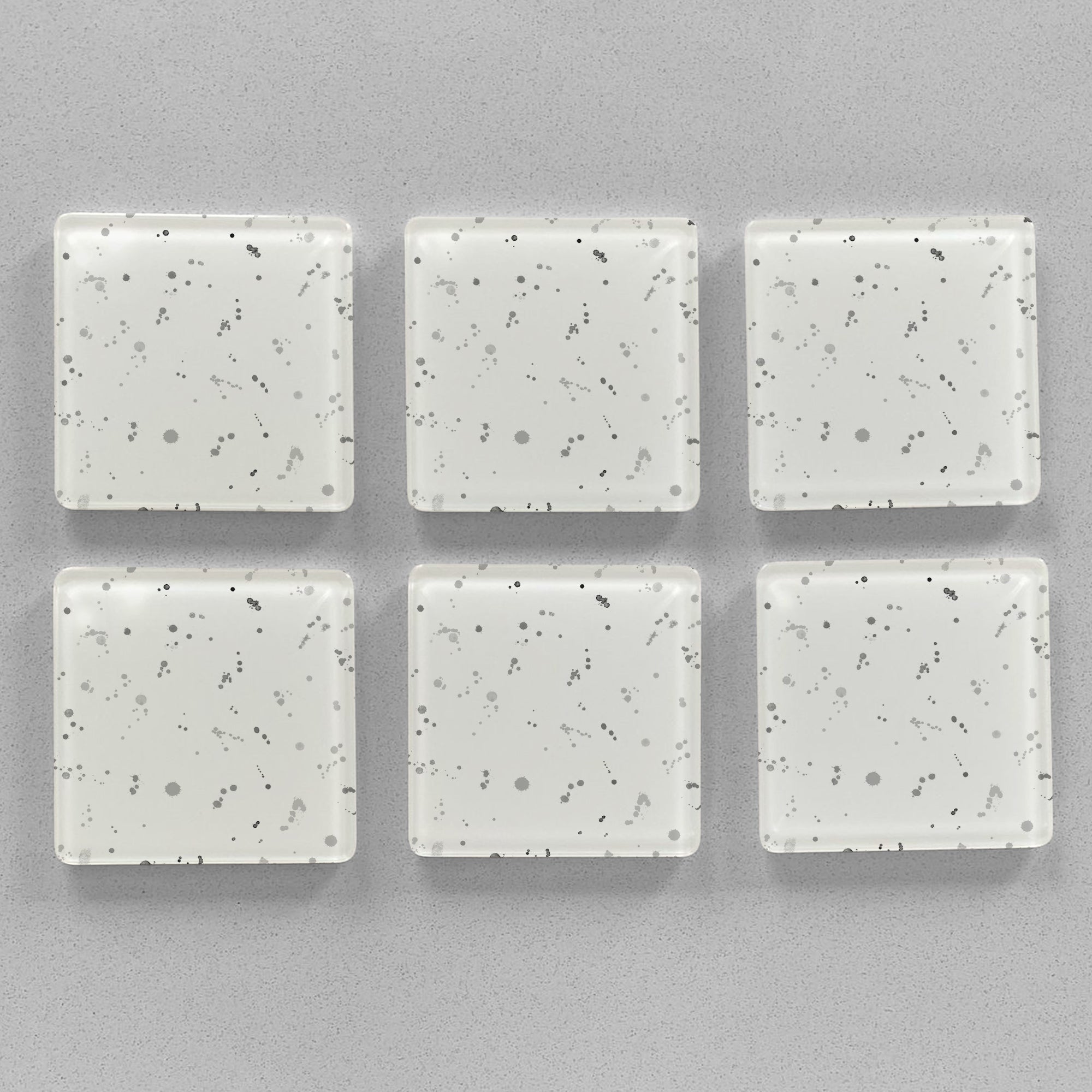 "The Hare" (B&W) Accent Premium Glass Coasters