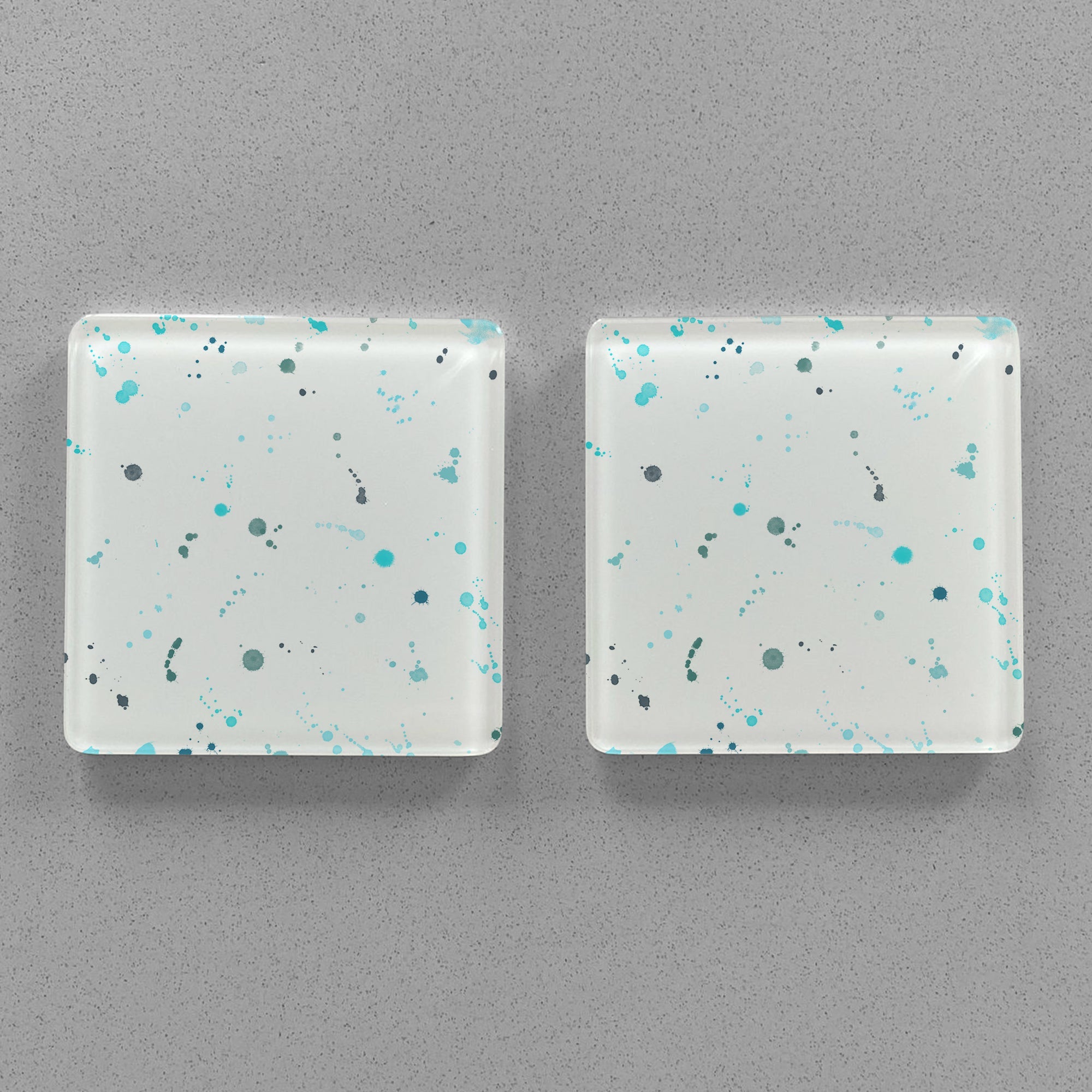 "The Blue Lobster" Accent Premium Glass Coasters