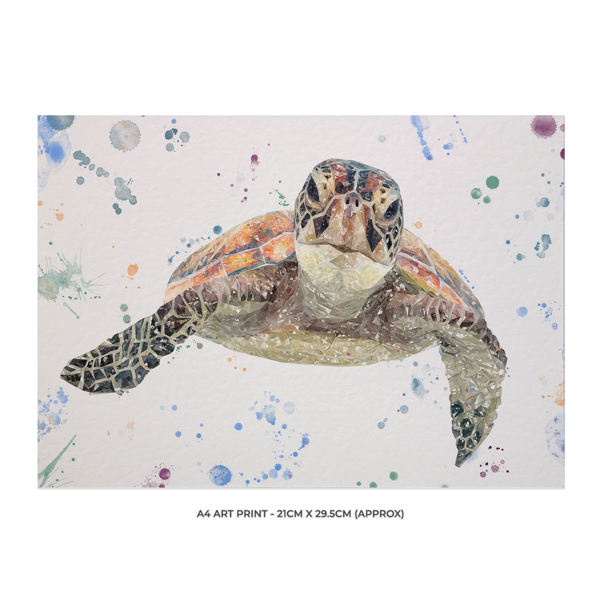NEW! "Drift" The Sea Turtle A4 Unframed Art Print - Andy Thomas Artworks