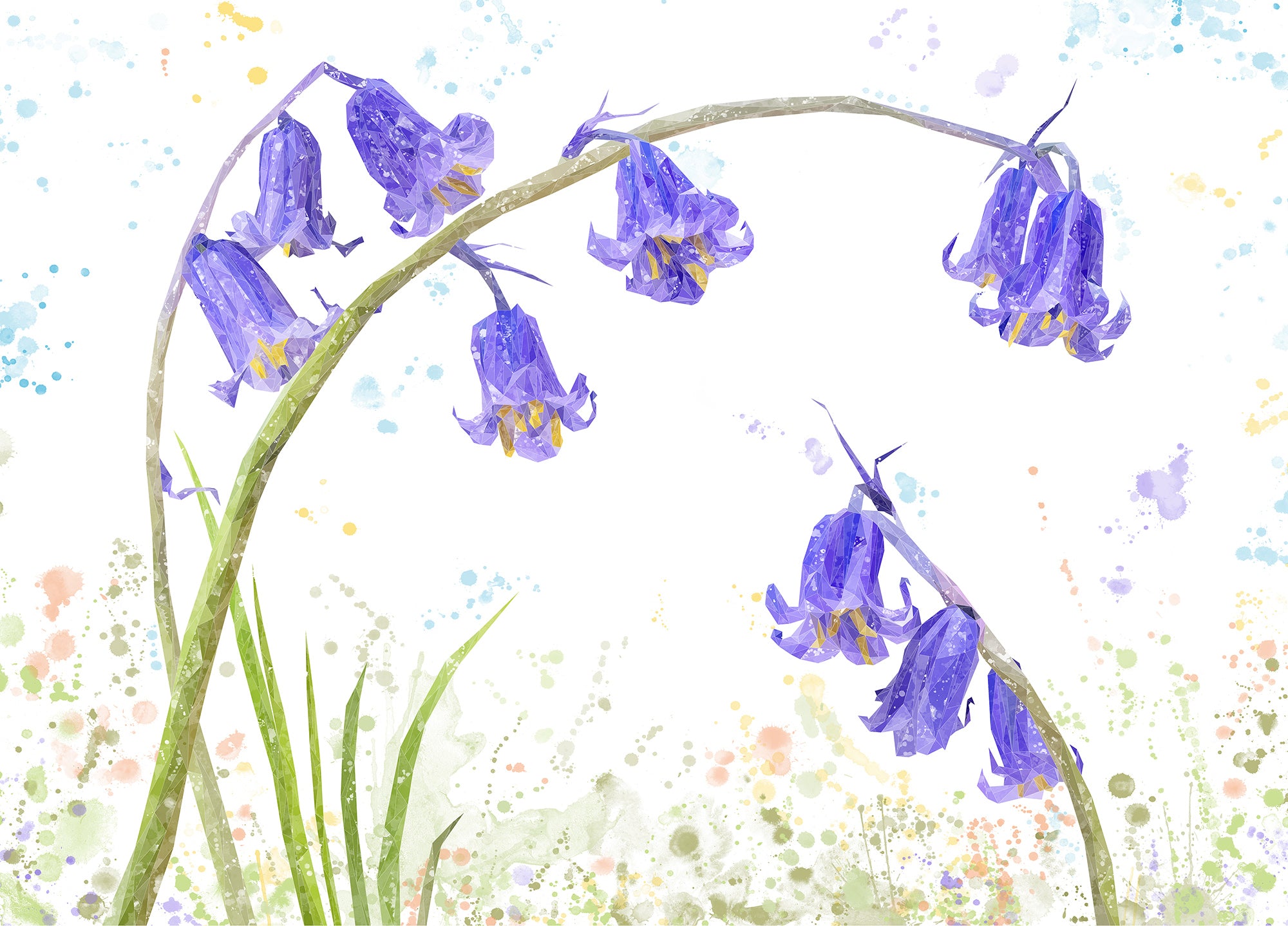 "Bluebells" Premium Glass Placemat