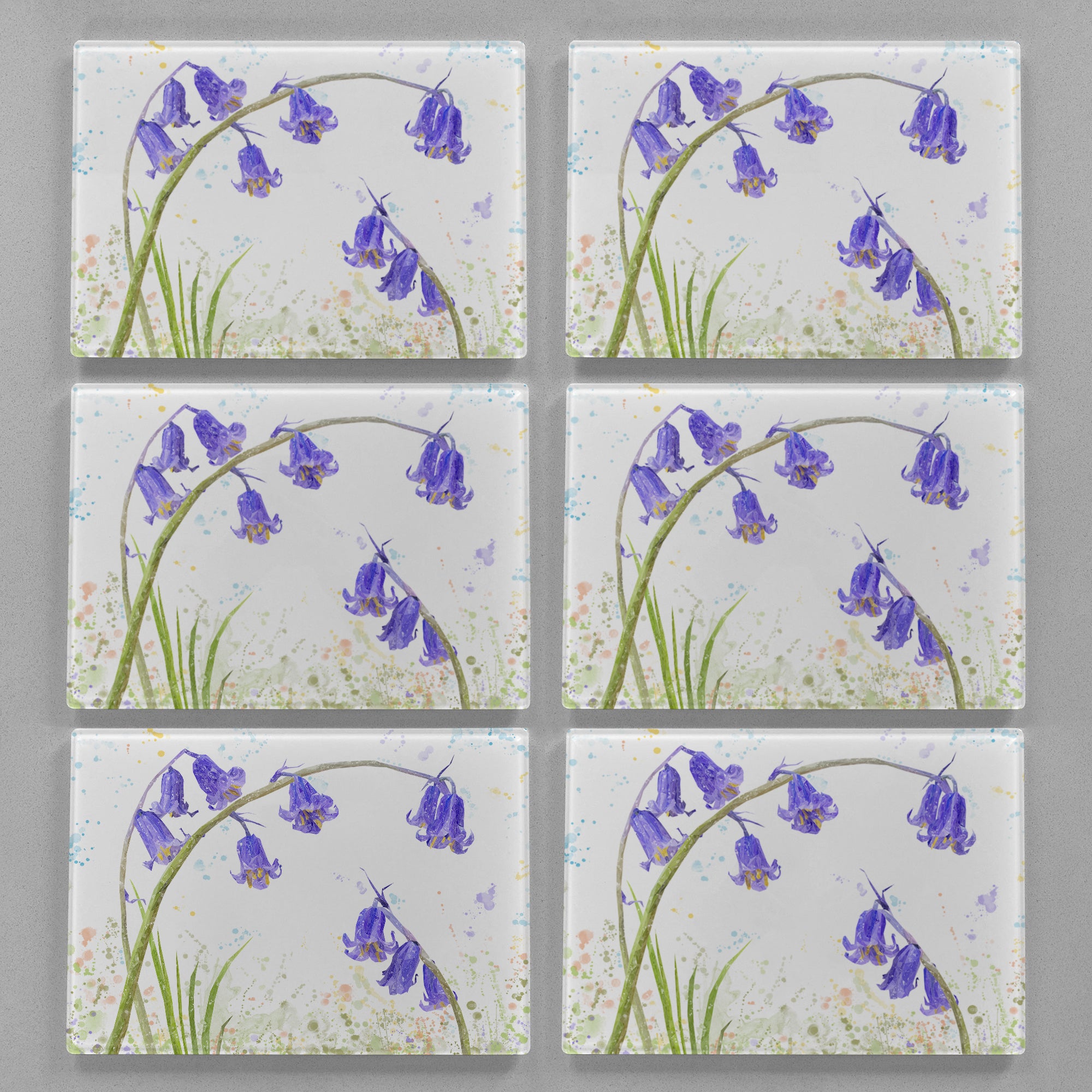 "Bluebells" Premium Glass Placemat