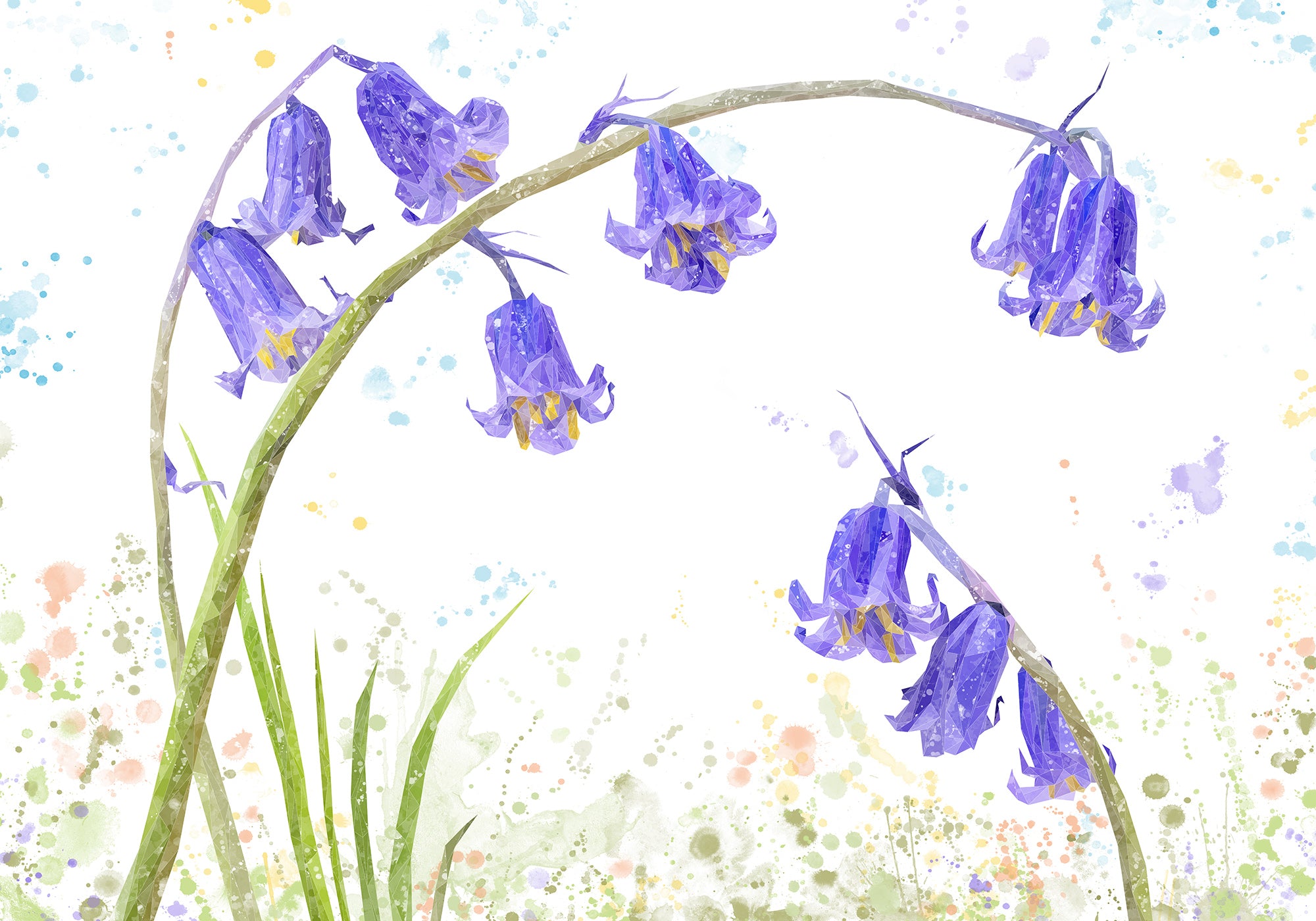 "Bluebells" Kitchen Splashback