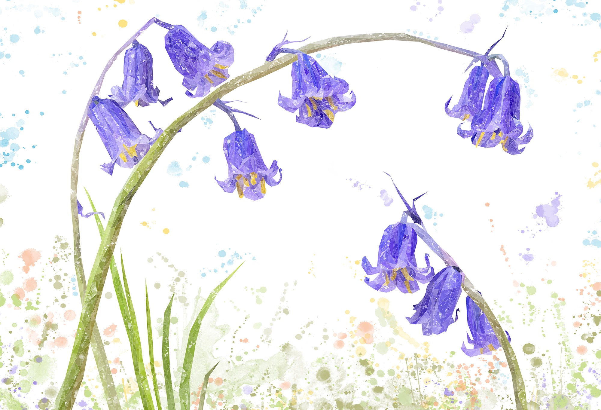 "Bluebells" Kitchen Splashback