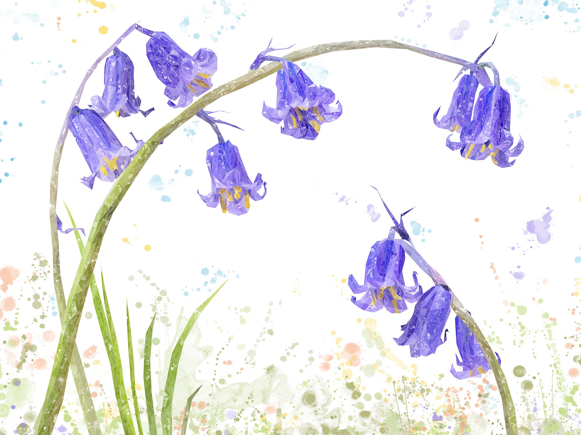 "Bluebells" Kitchen Splashback